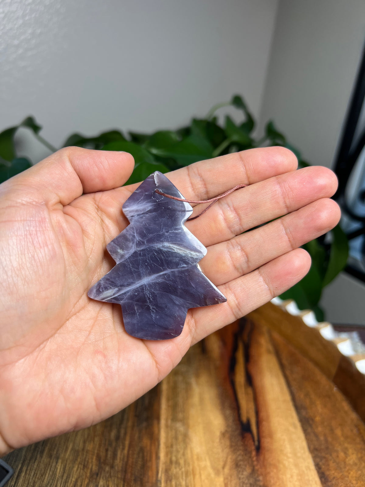 Purple Chalcedony Tree Ornaments