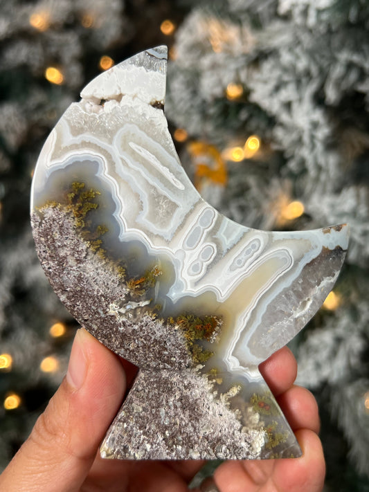 Scenic Moss Agate Moon