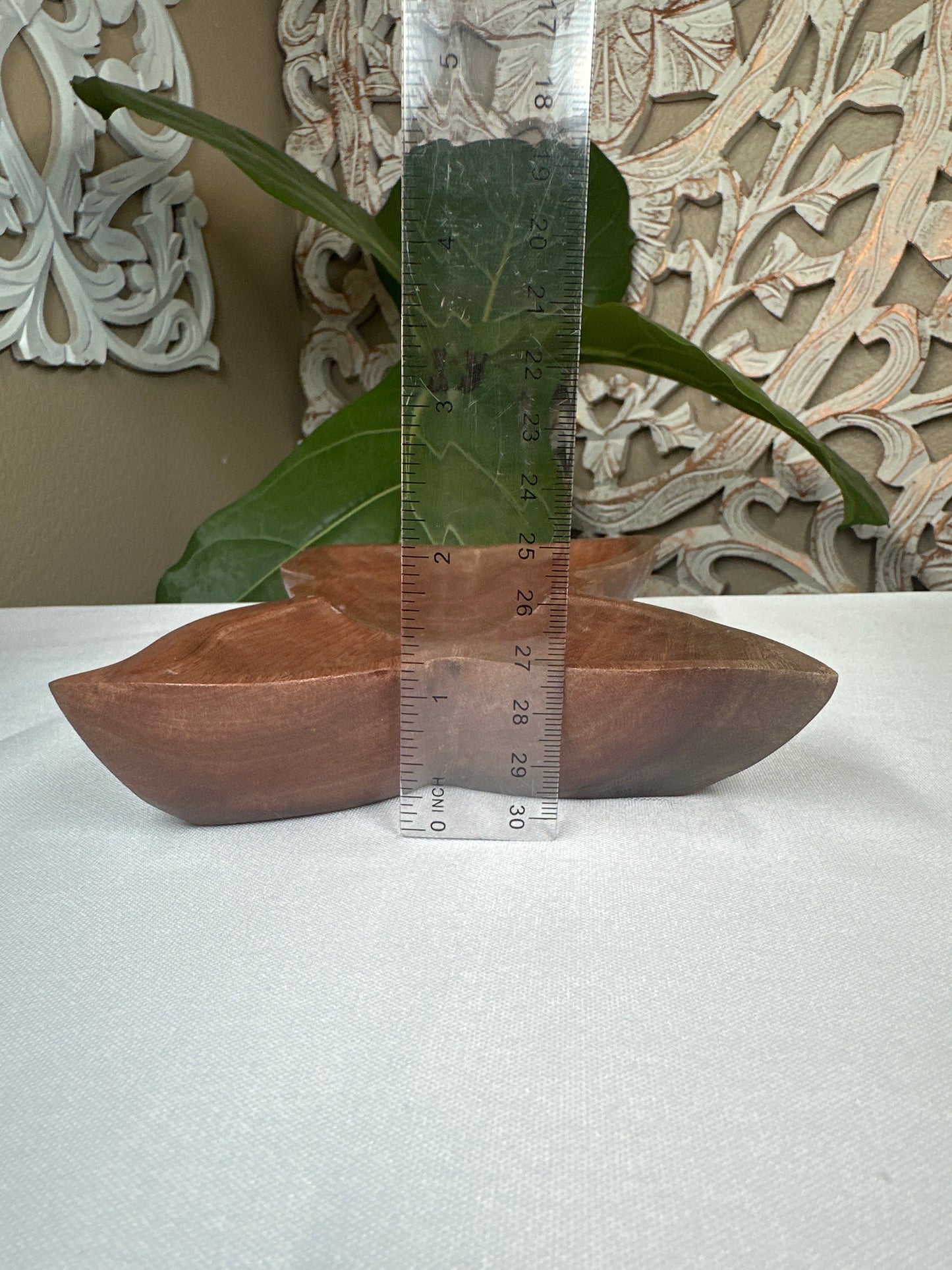Wooden Butterfly Dish