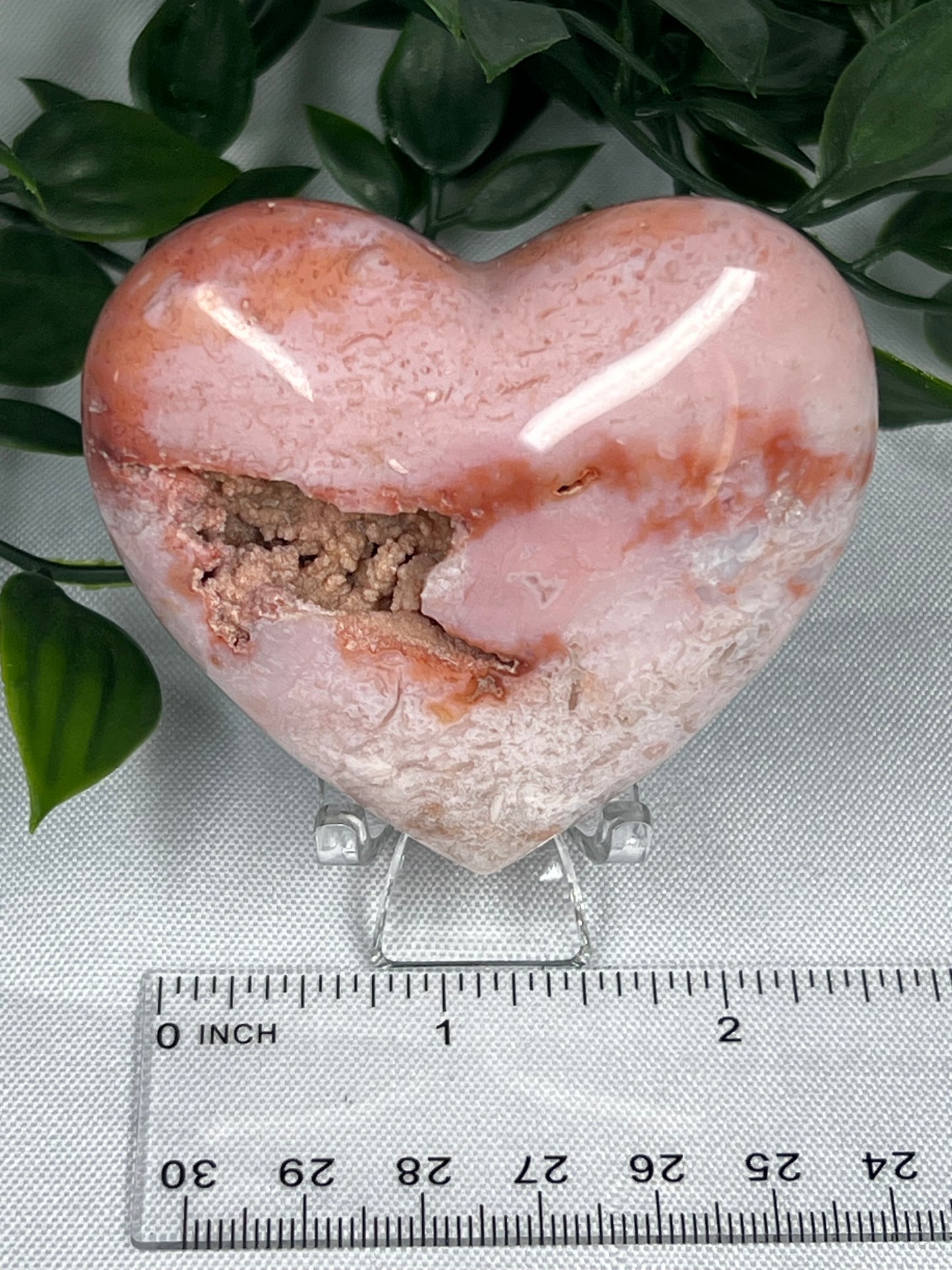 Pink Carnelian Heart