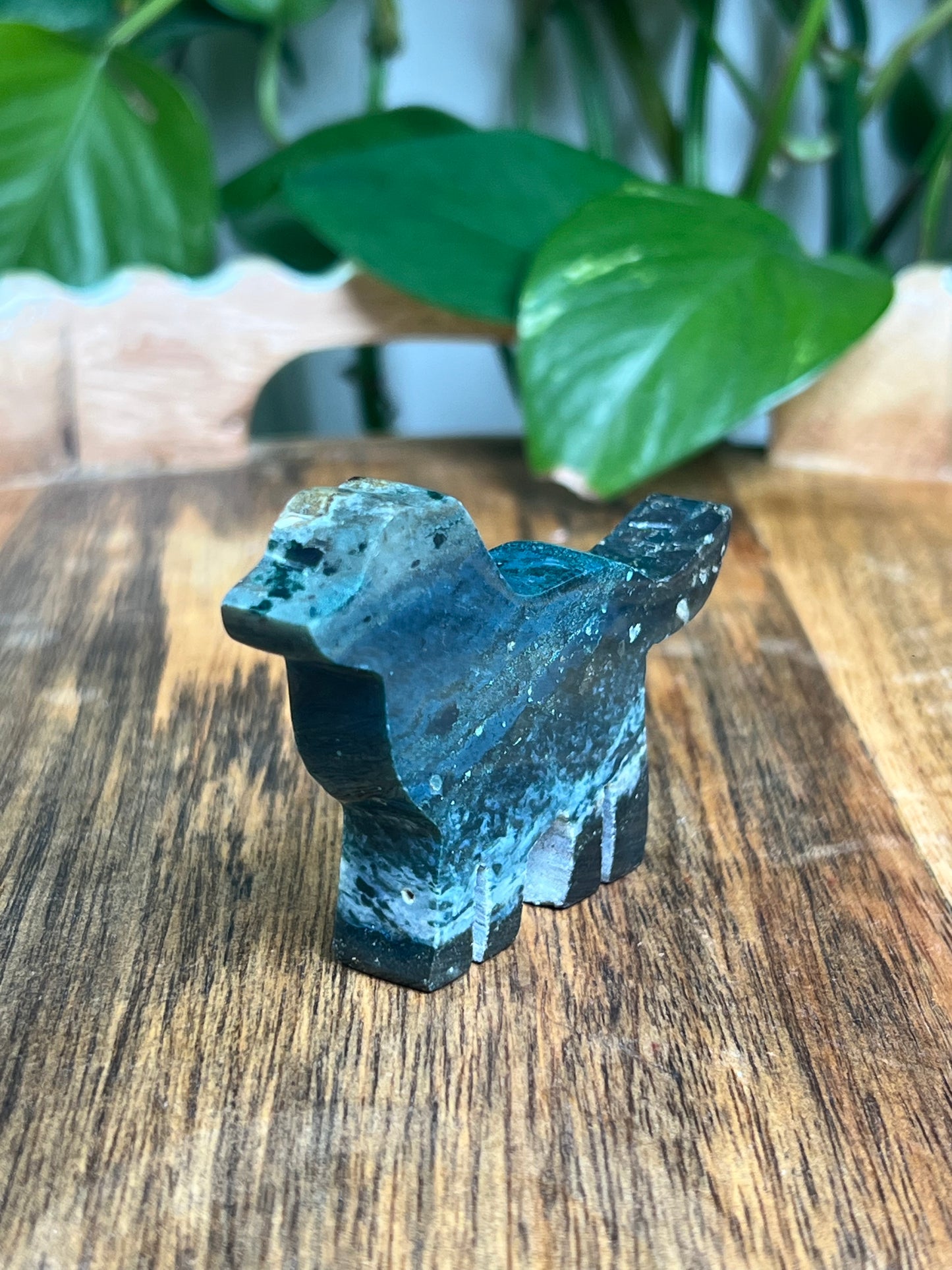 Blue Green Jasper Dog: BE