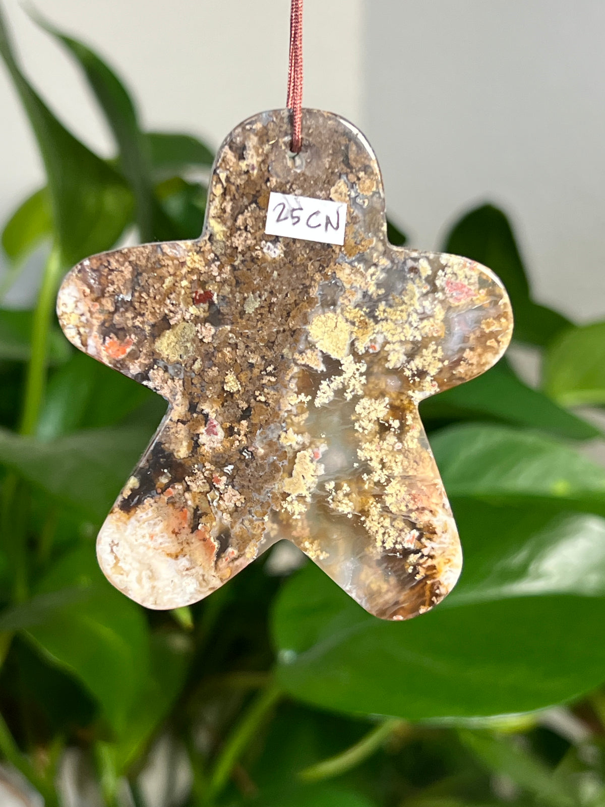 Scenic Moss Agate Gingerbread Ornaments