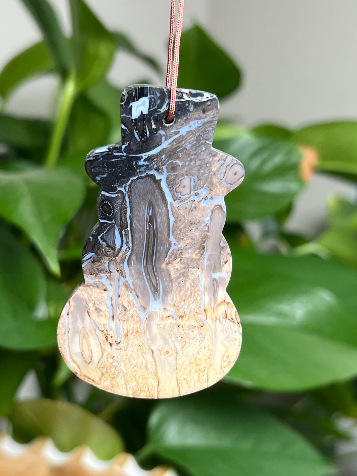 Palm Root Ornament Snowman: NH