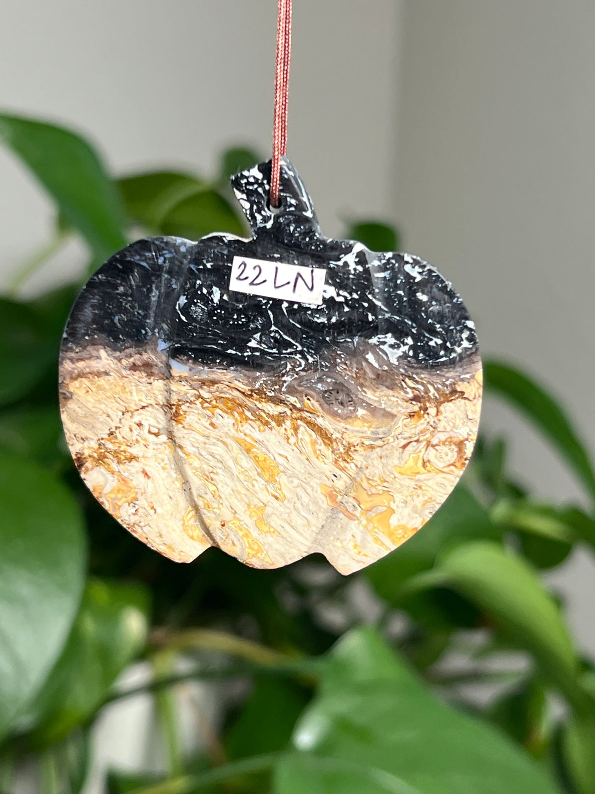 Palm Root Pumpkin Ornaments