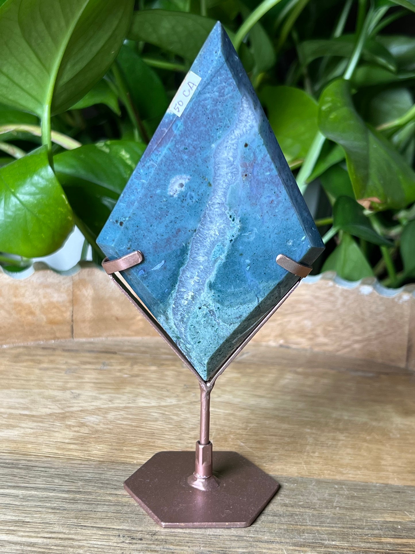 Blue Green Jasper Diamond