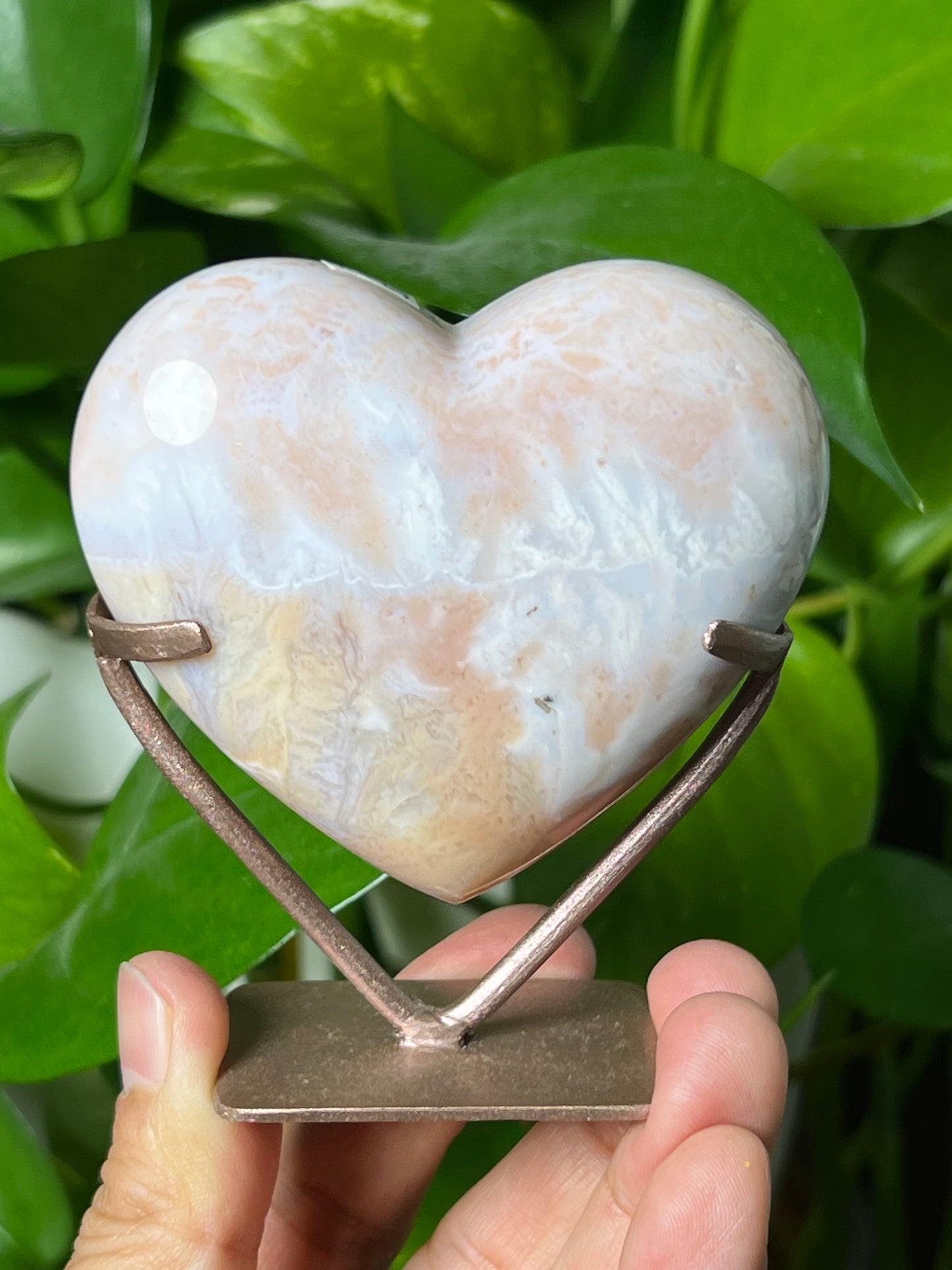 Pink Carnelian Heart