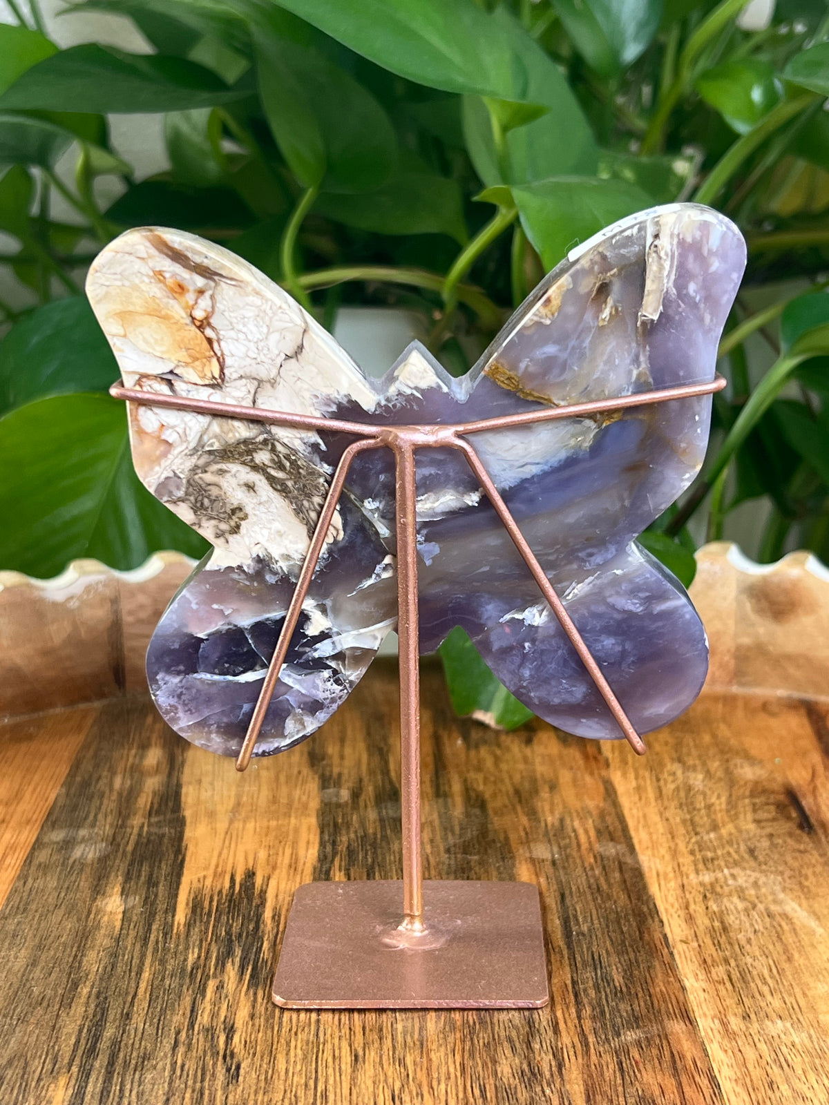 Purple Chalcedony Butterfly: M