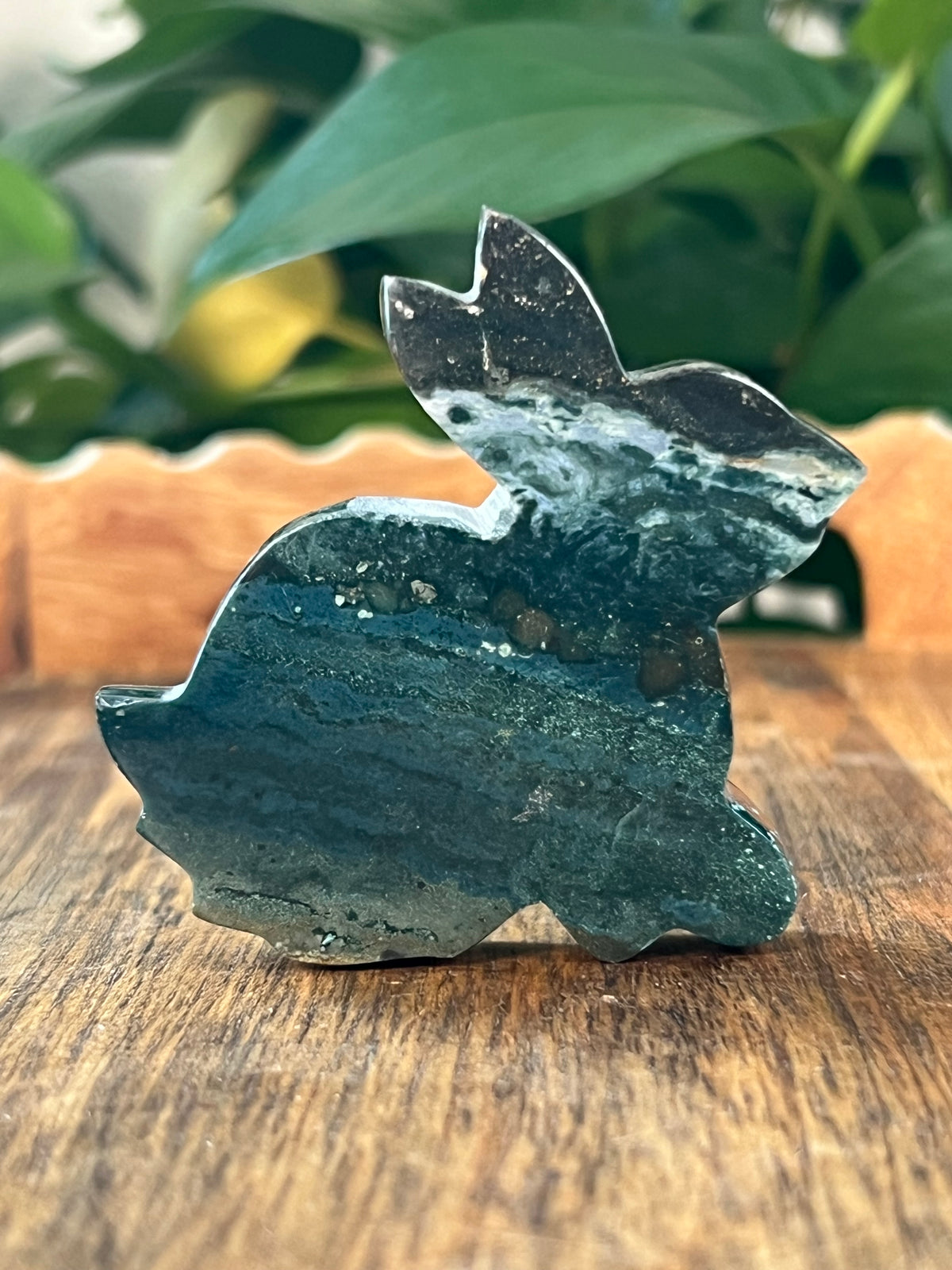 Blue Green Jasper Bunnies