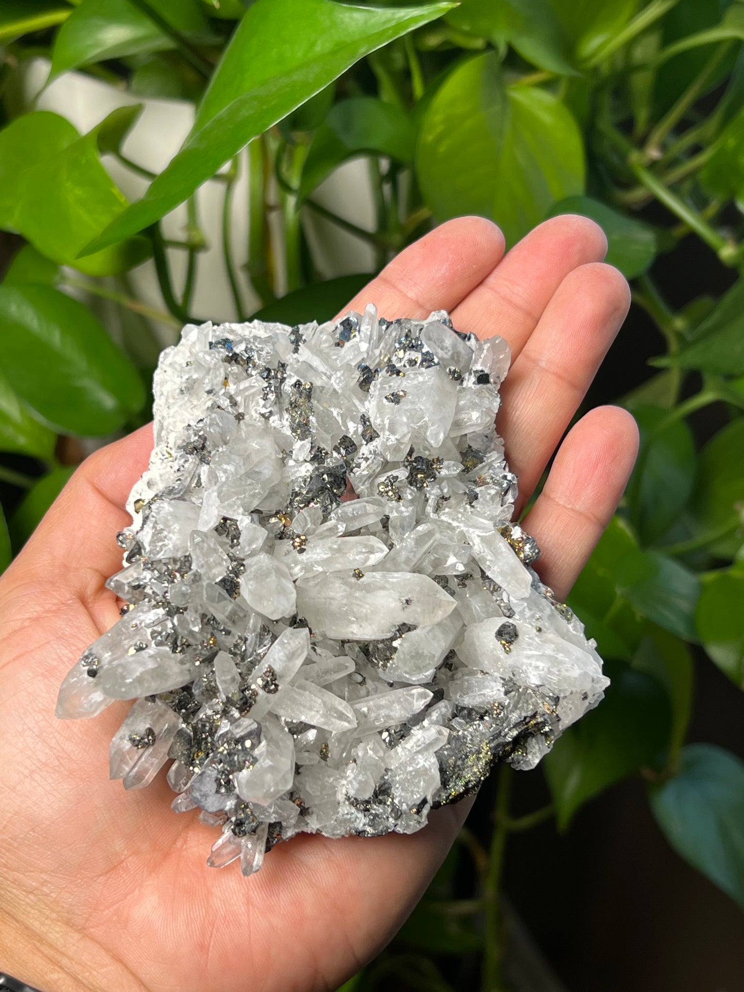 Rainbow Pyrite Quartz