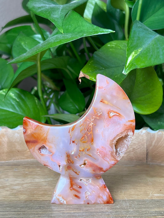 Pink Carnelian Moon
