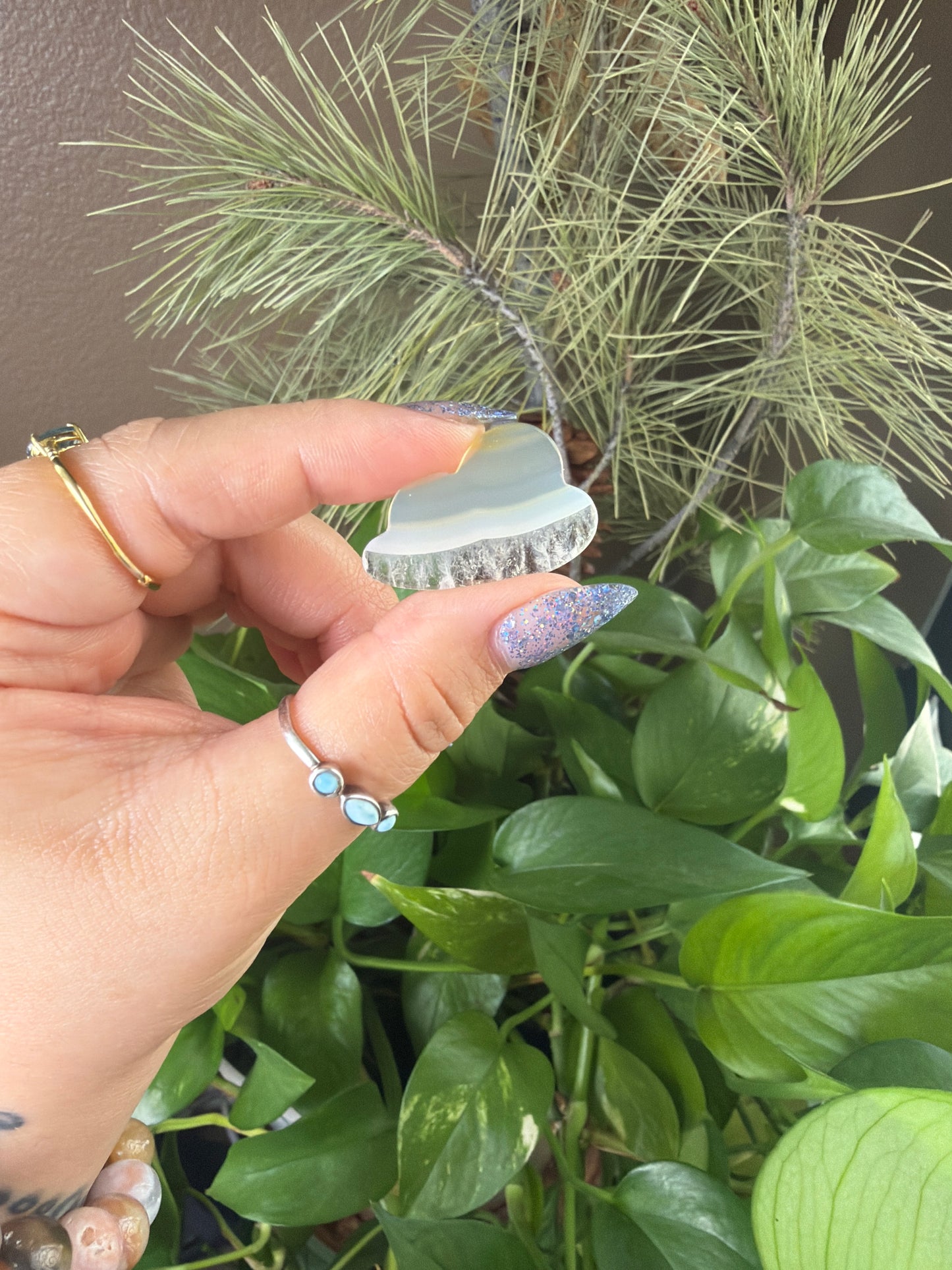 Iris Agate Cloud Cabachon