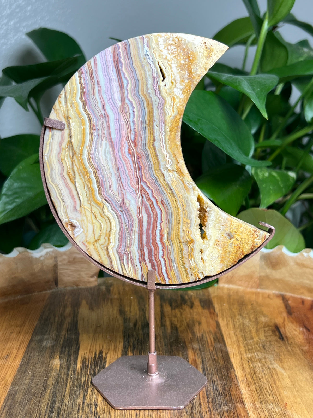 Crazy Lace Agate Moon: KL