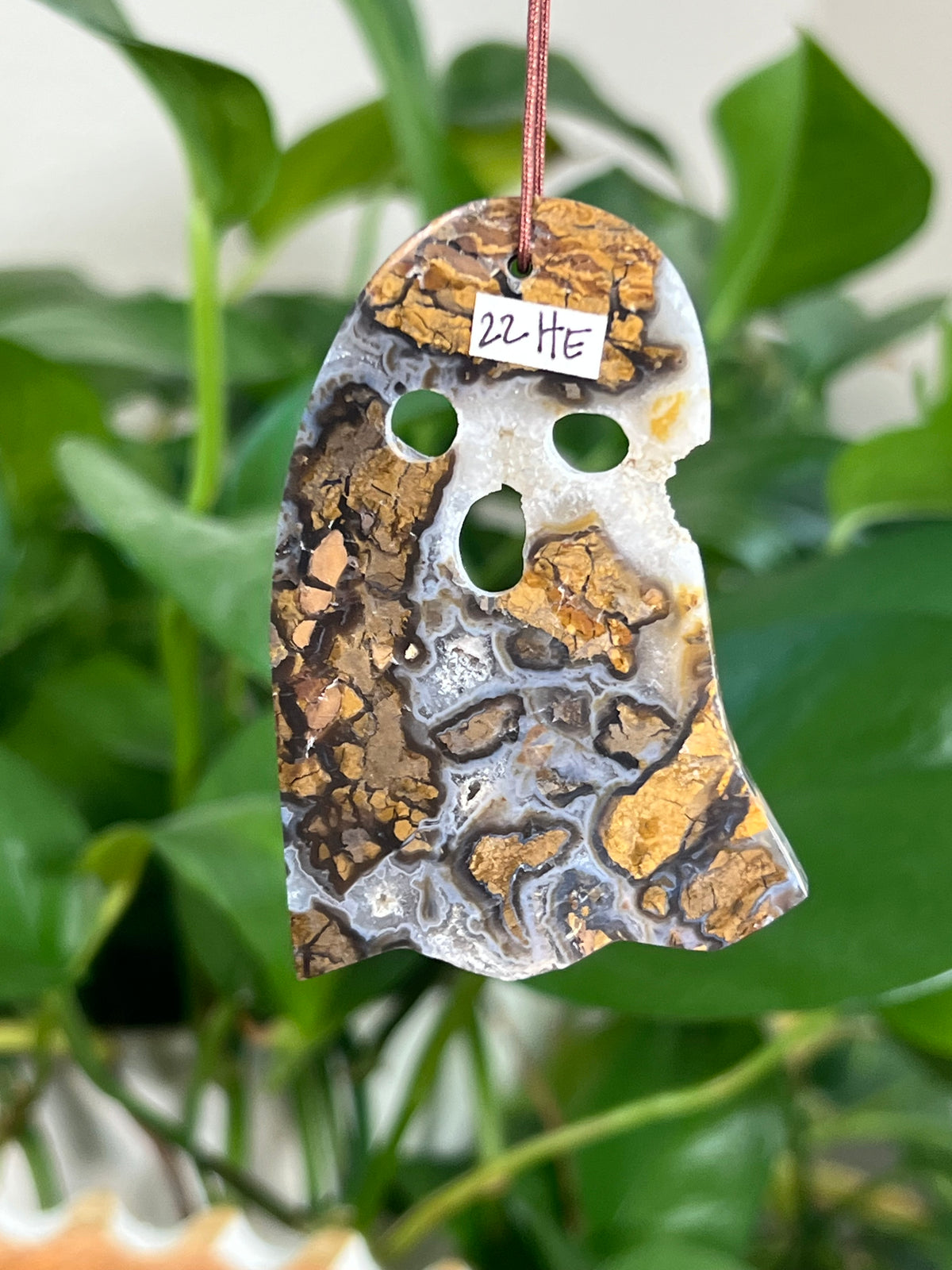 Brecciated Jasper Ghost Ornaments