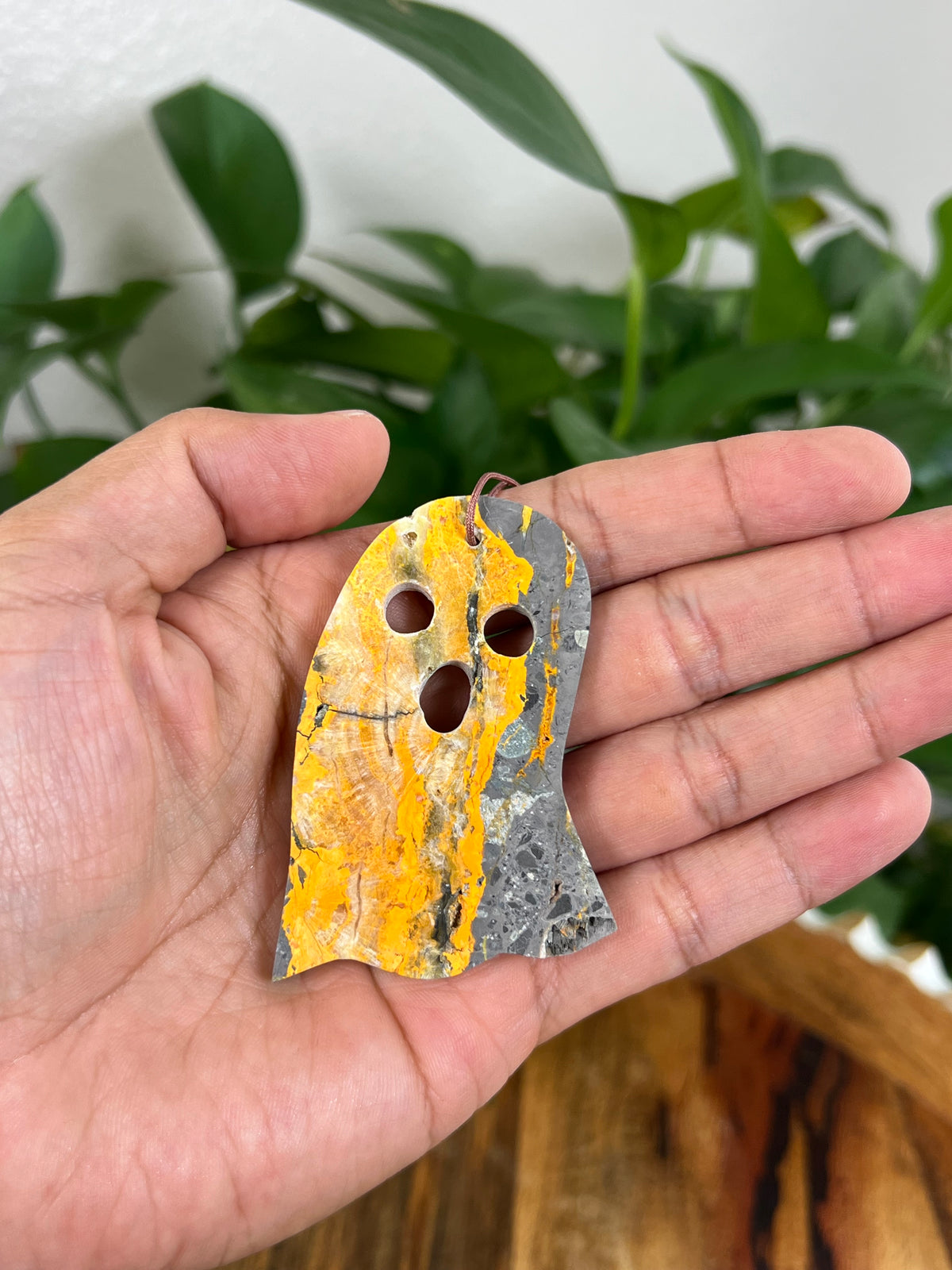 Bumblebee Jasper Ghost Ornaments