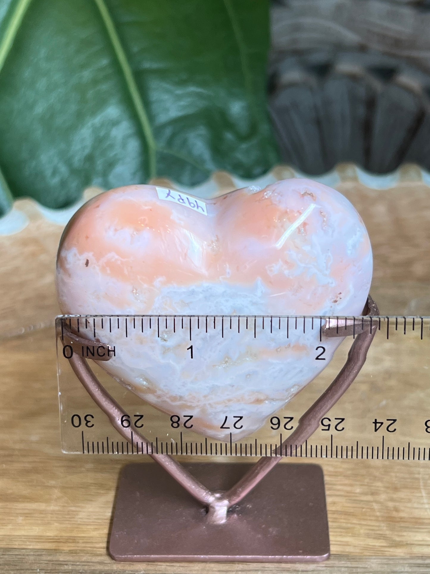 Pink Carnelian Heart