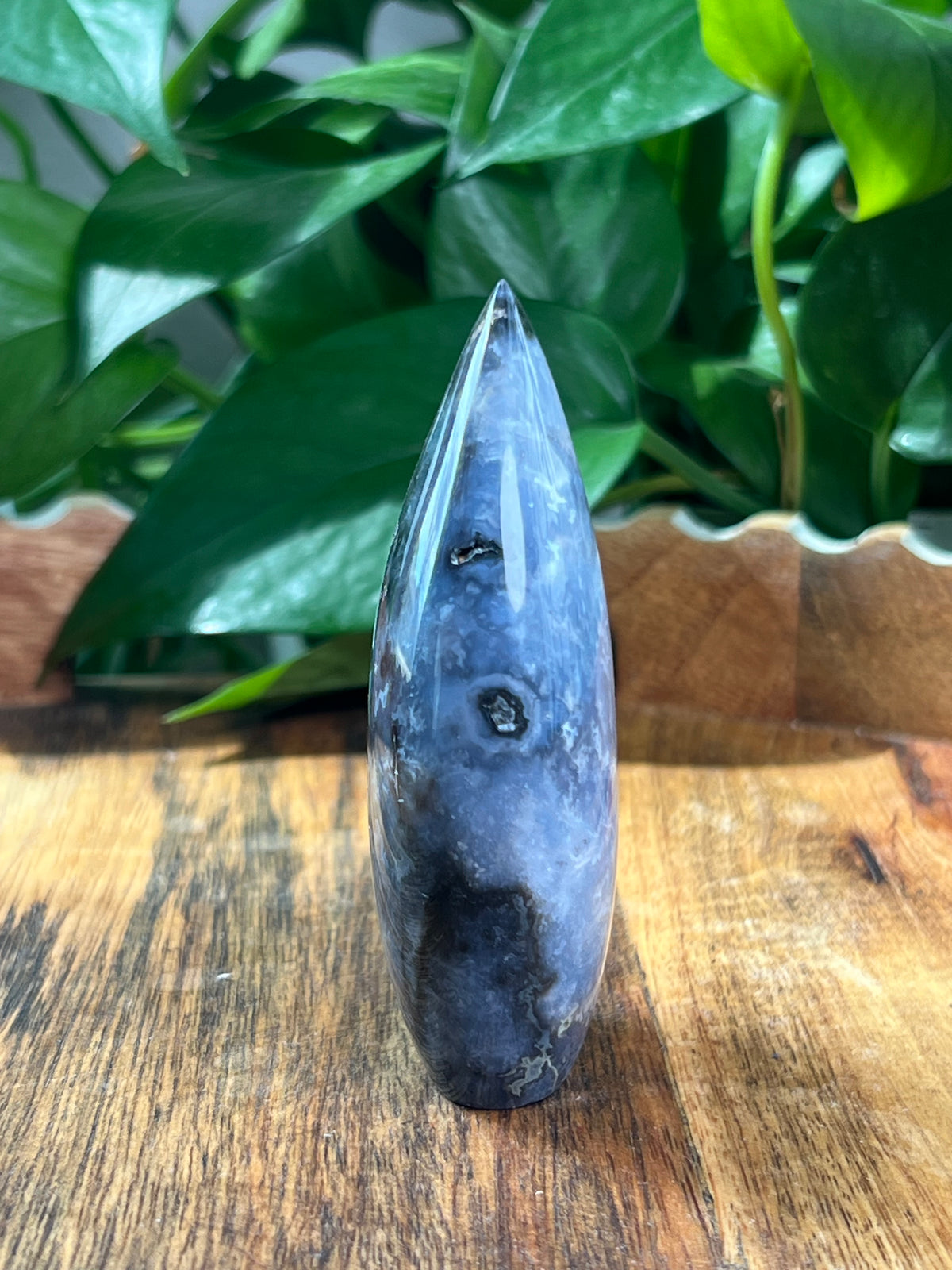 Blue Plume Agate Flame: NB
