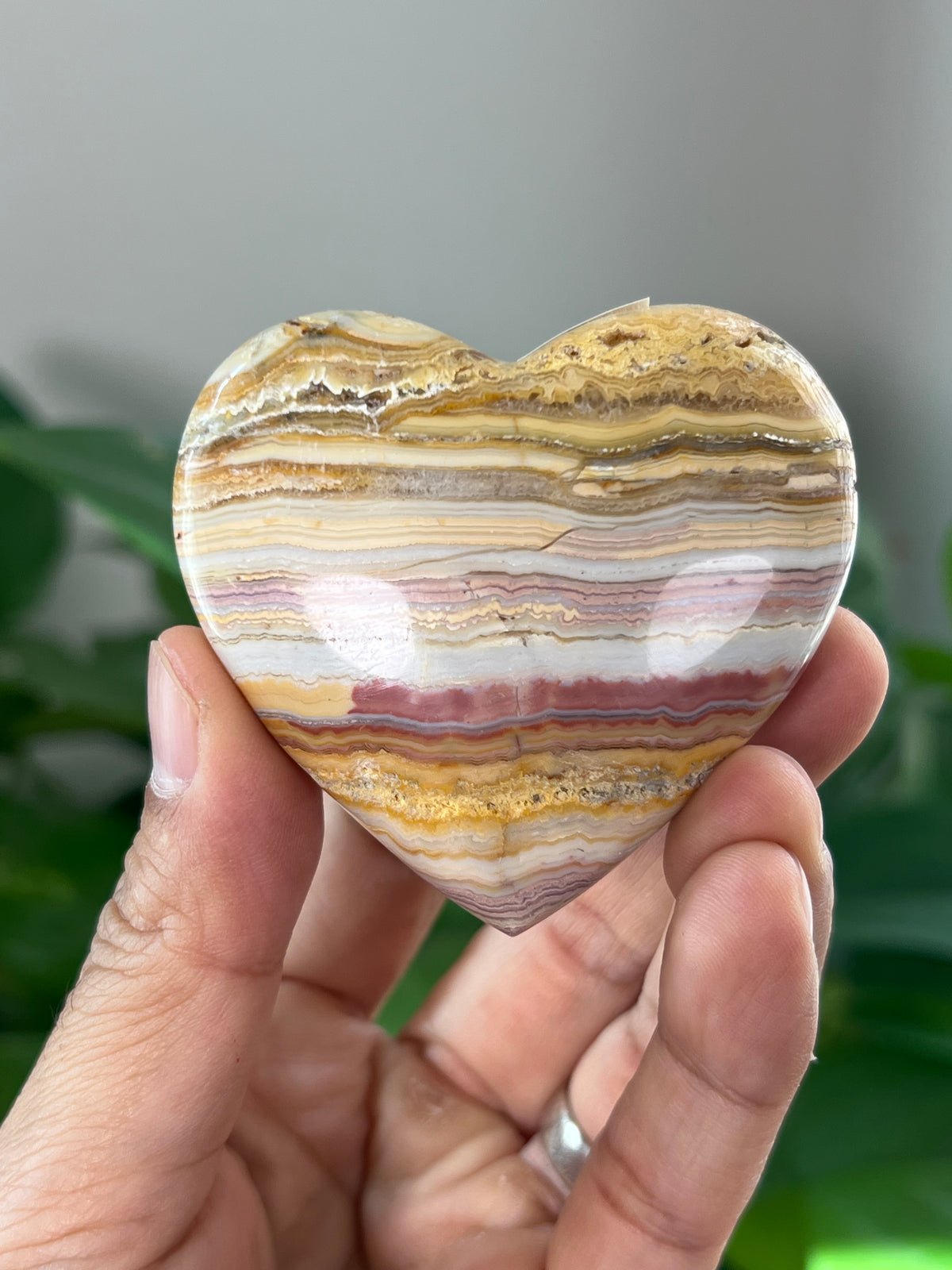 Crazy Lace Agate Small Puffy Moons