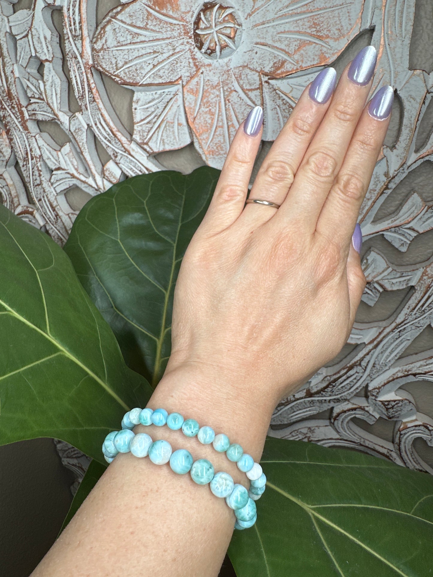 Larimar Beaded Bracelet