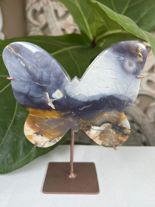 Purple Chalcedony Butterfly