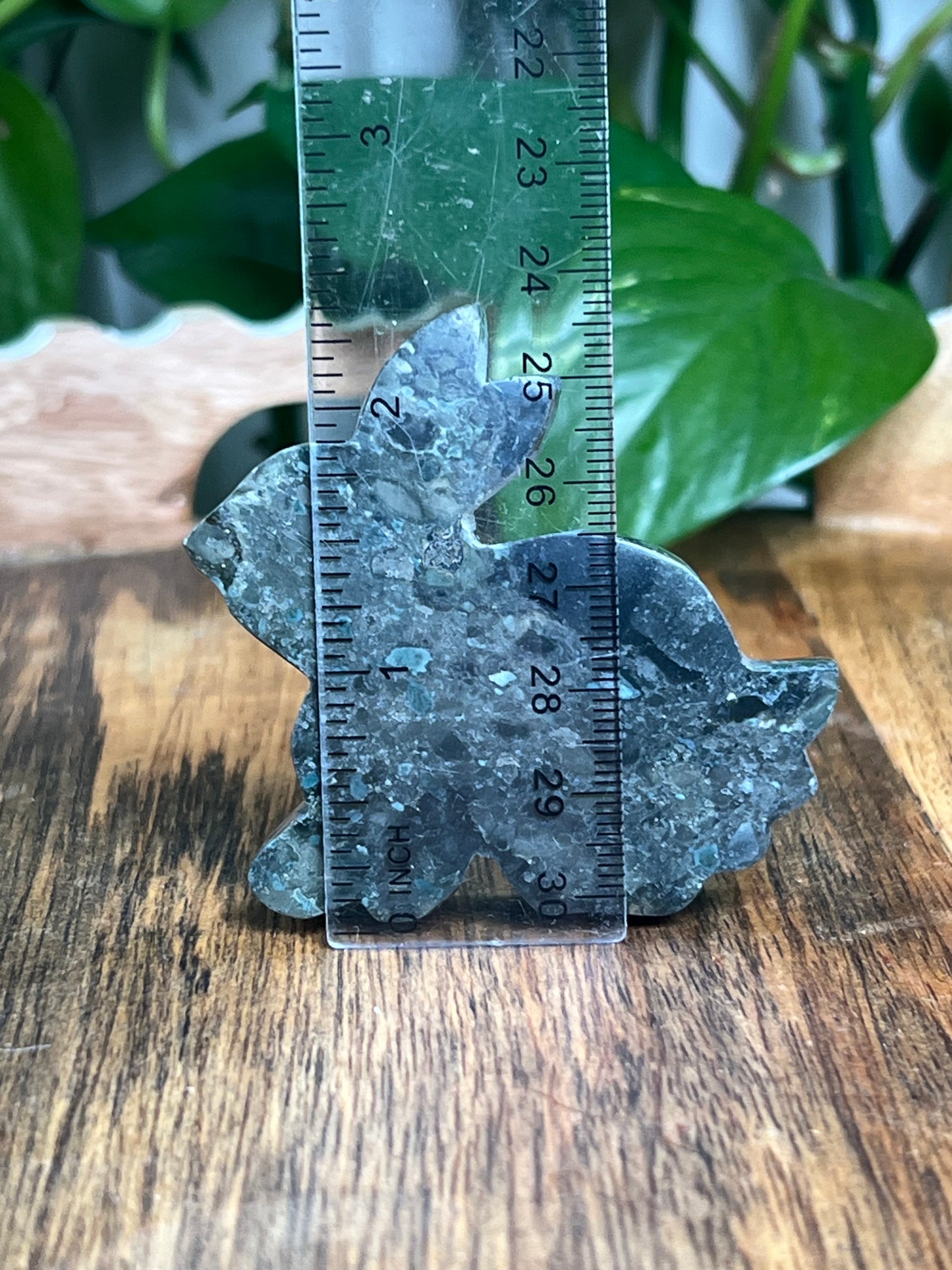 Blue Green Jasper Bunny: KA