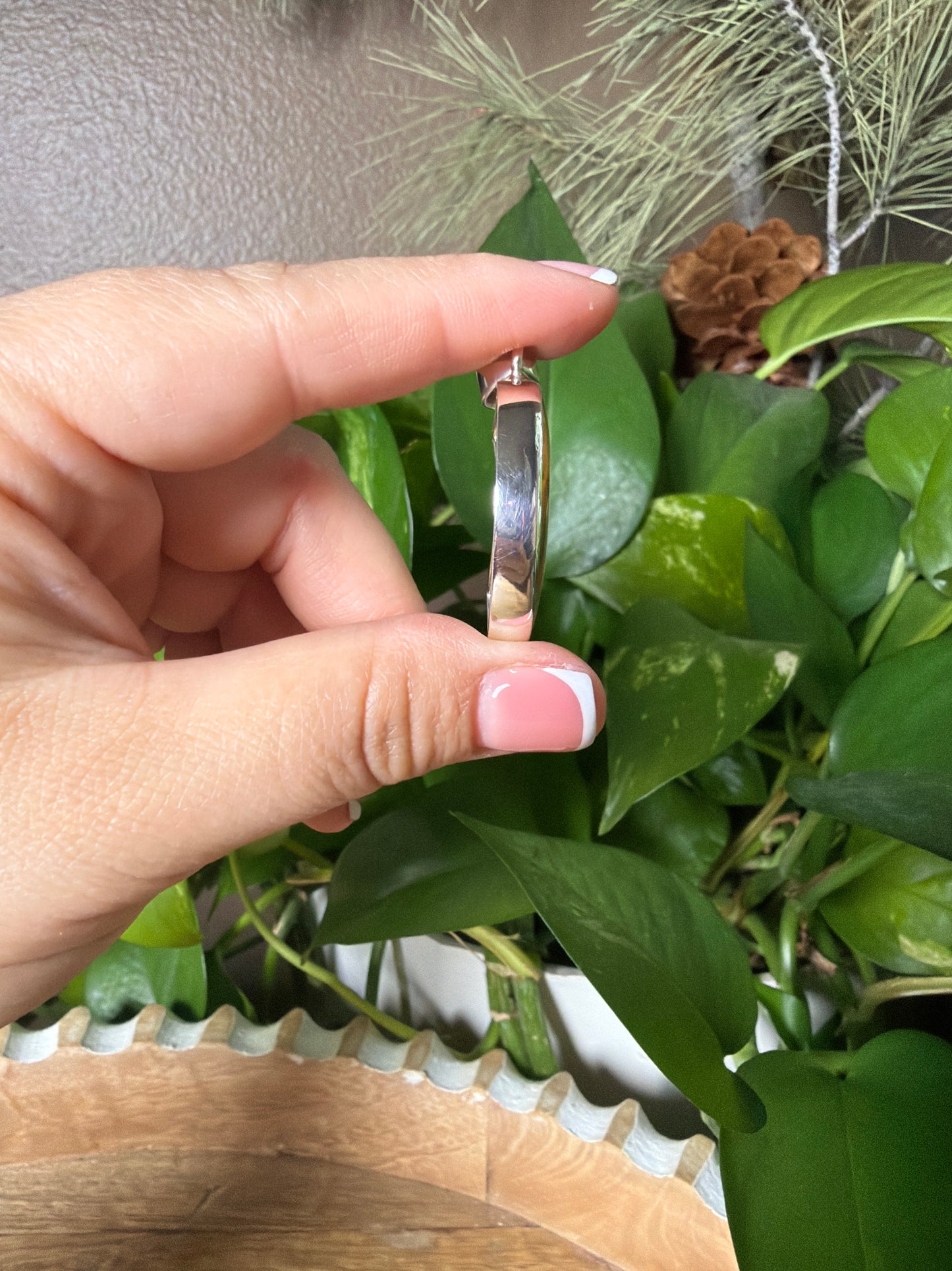 Rainbow Plume Agate Moon Pendant