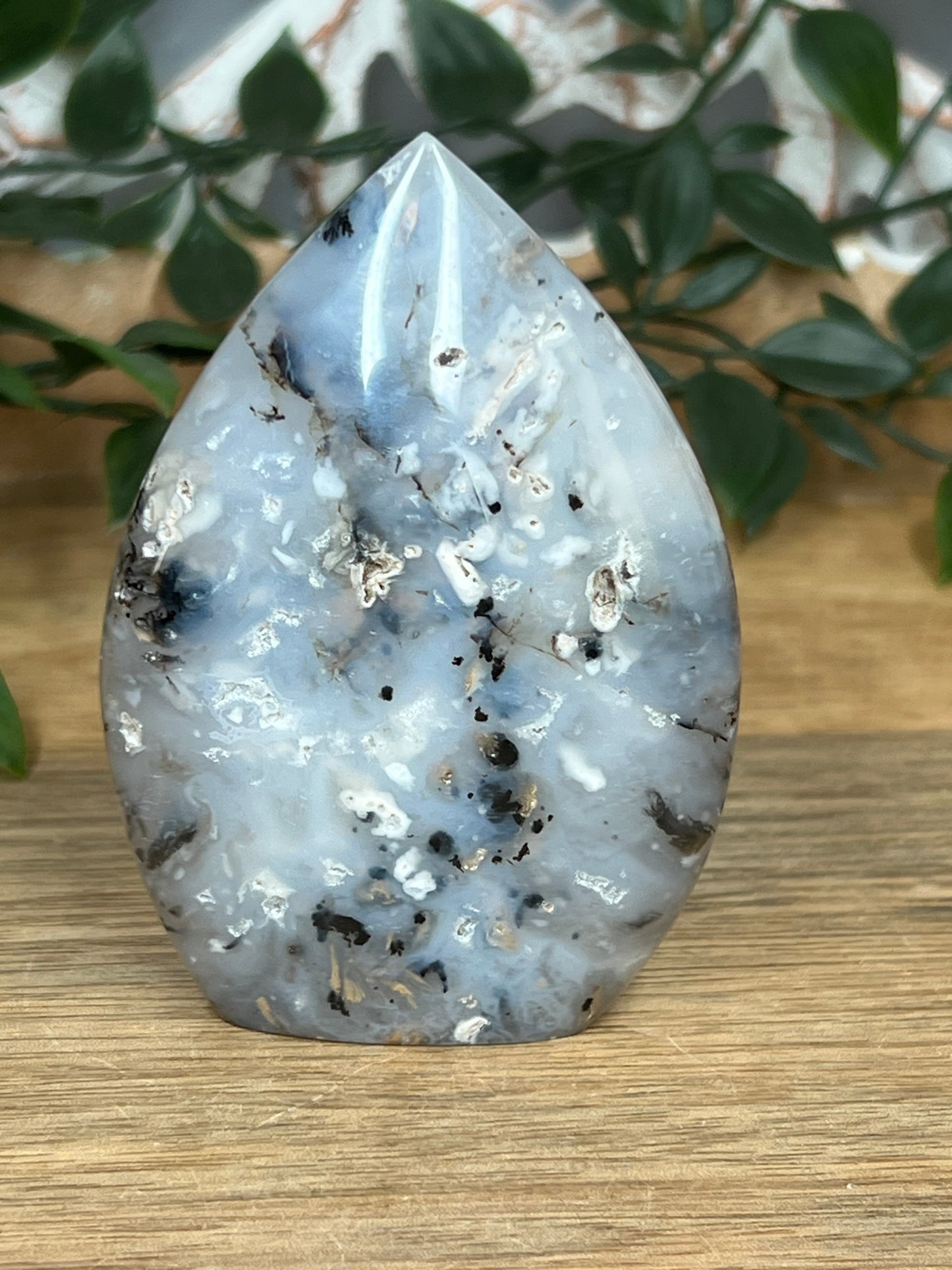 Dendritic Tiger Agate Flame