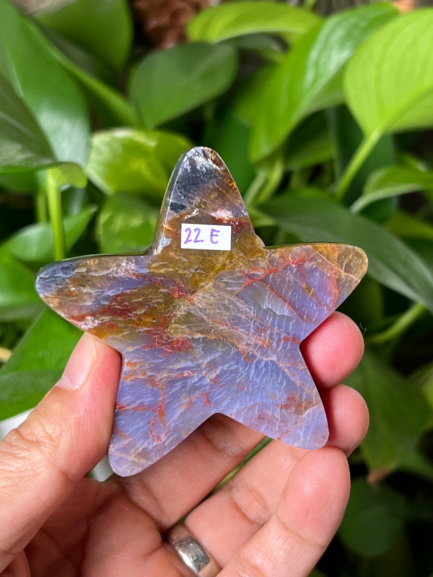 Purple Chalcedony Star