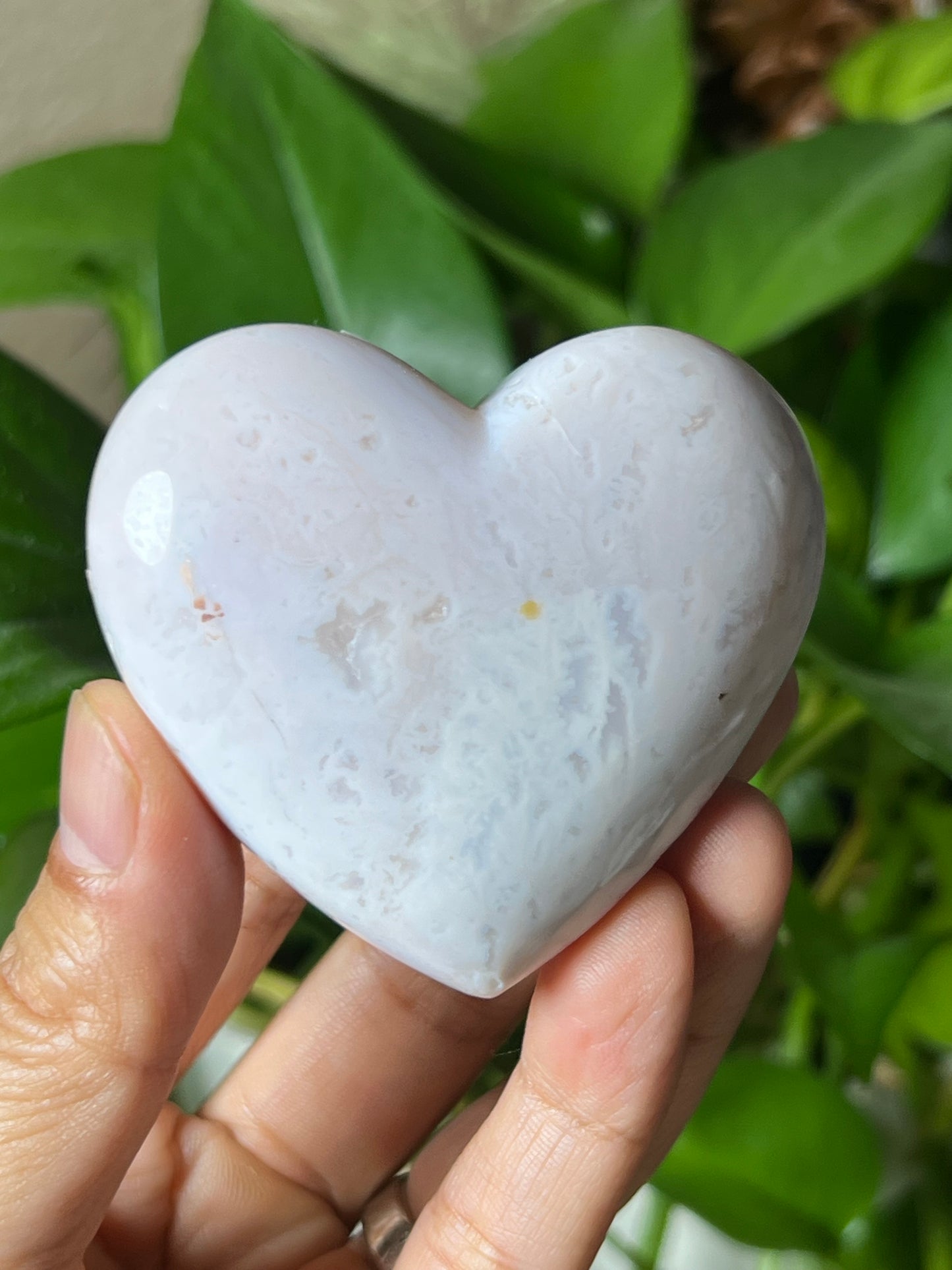 Pink Carnelian Heart