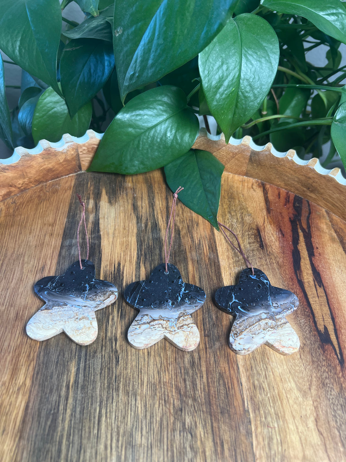 Palm Root Gingerbread Ornaments