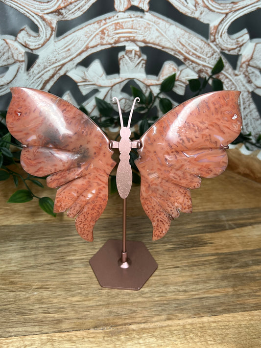 Pink Carnelian Wings