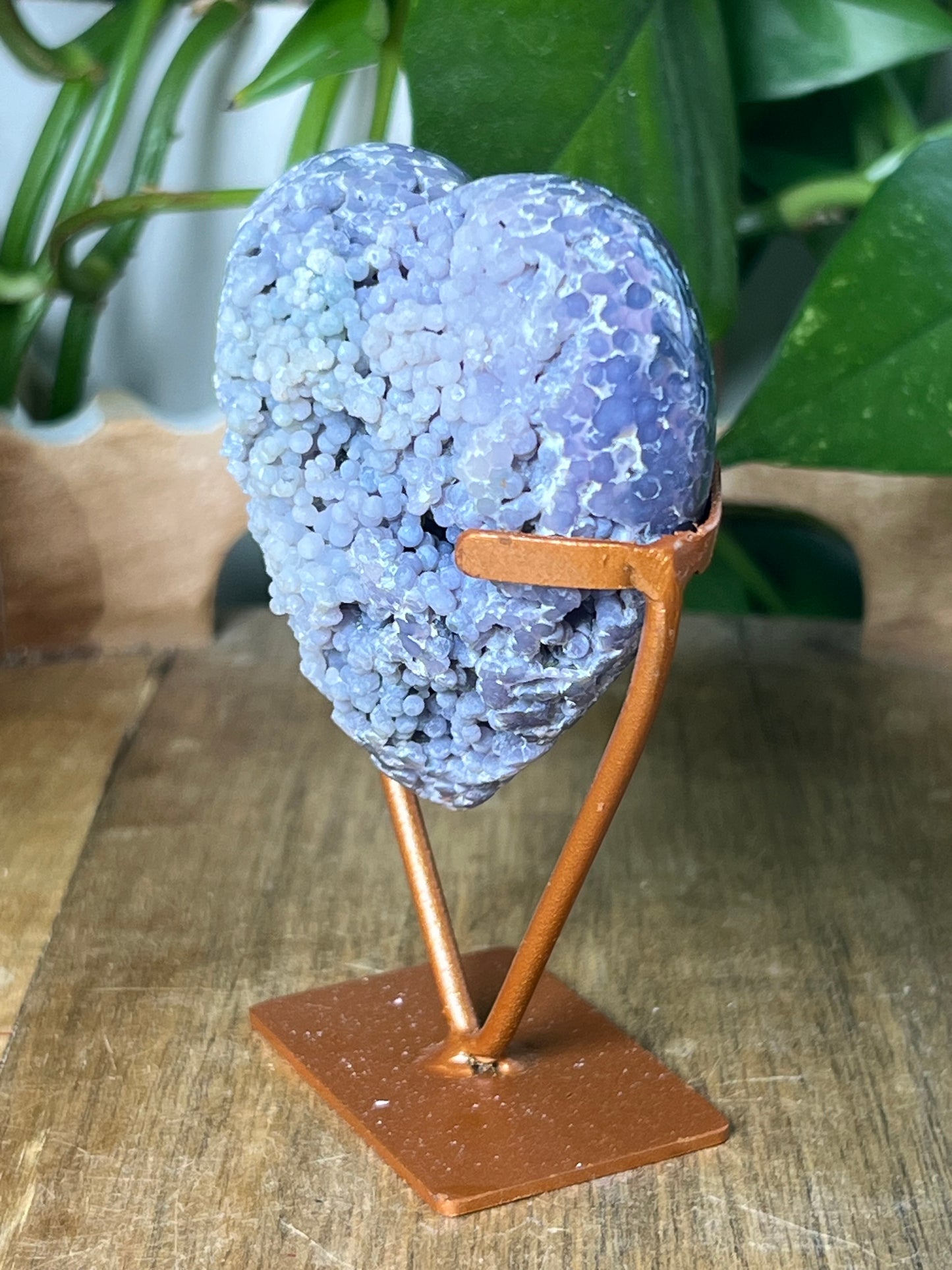 Grape Agate Heart