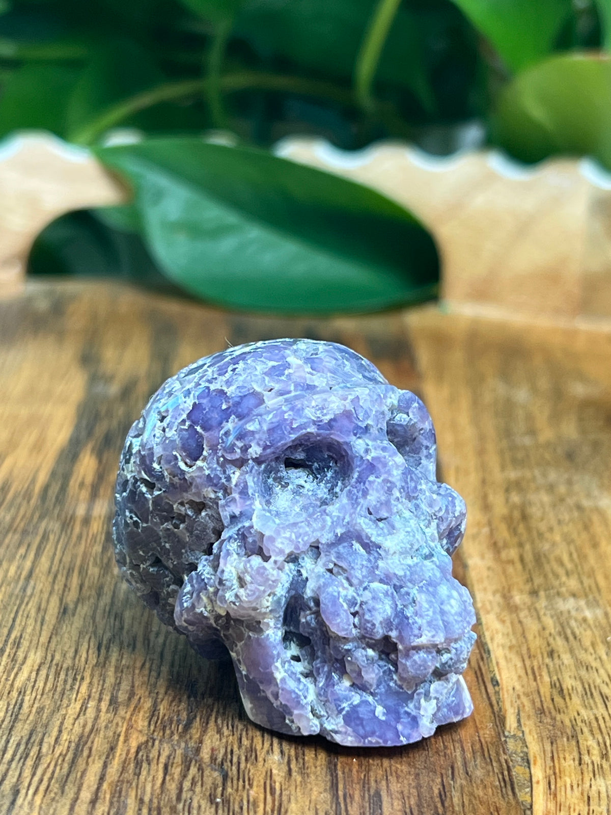 Grape Agate Mini Skull: GV