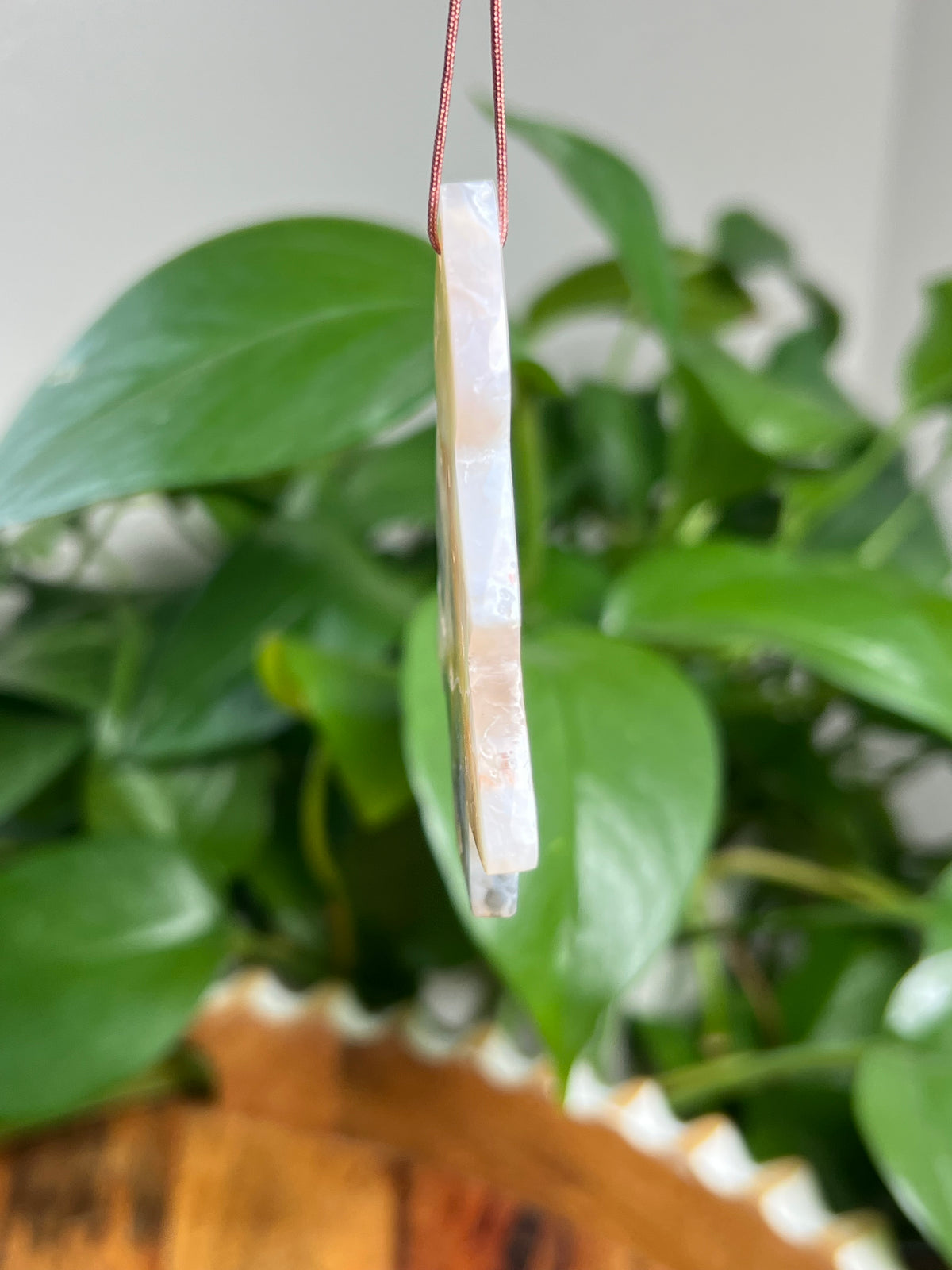 Rainbow Plume Agate Ornament Tree:  AY