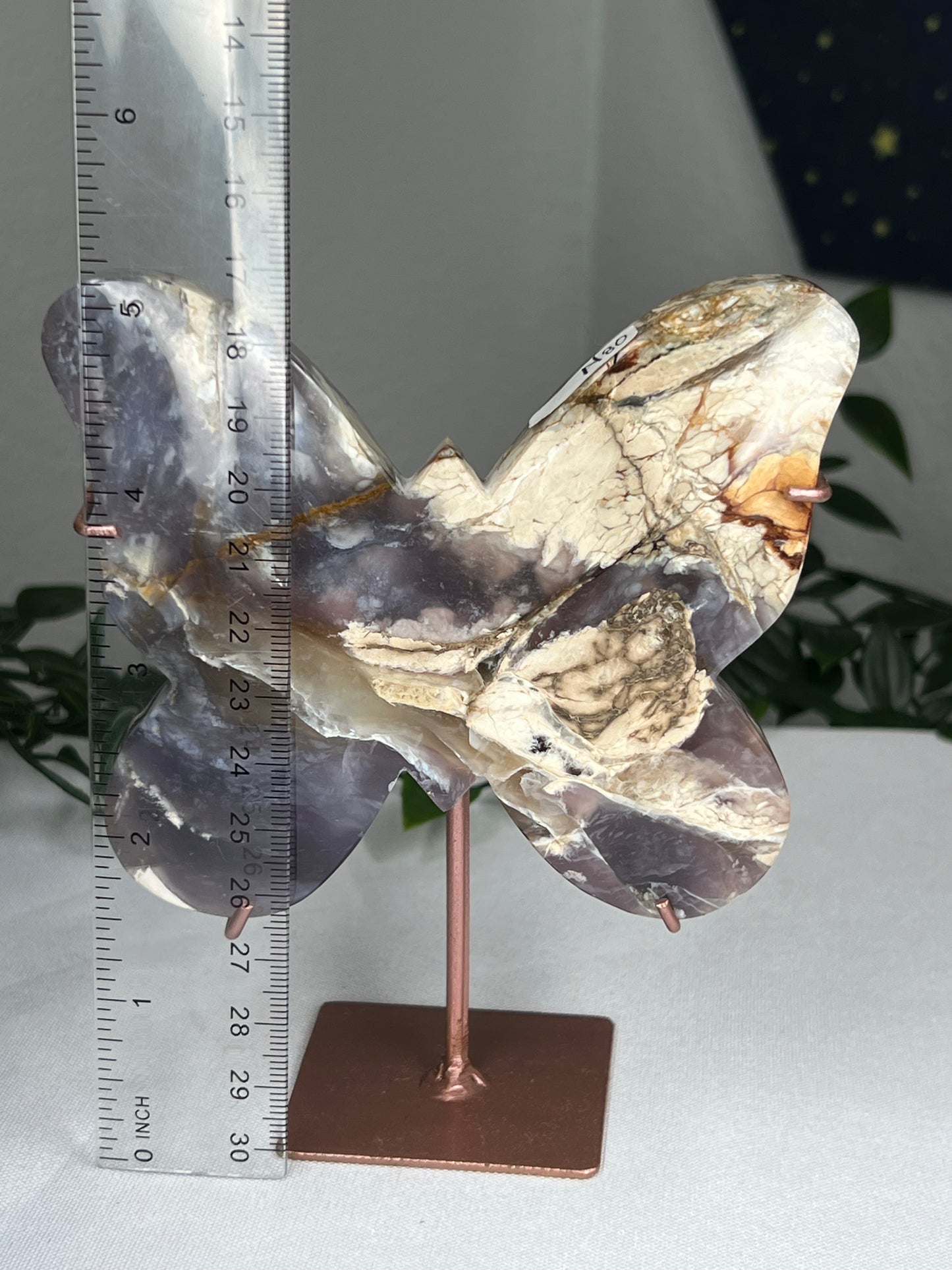 Purple Chalcedony Butterfly