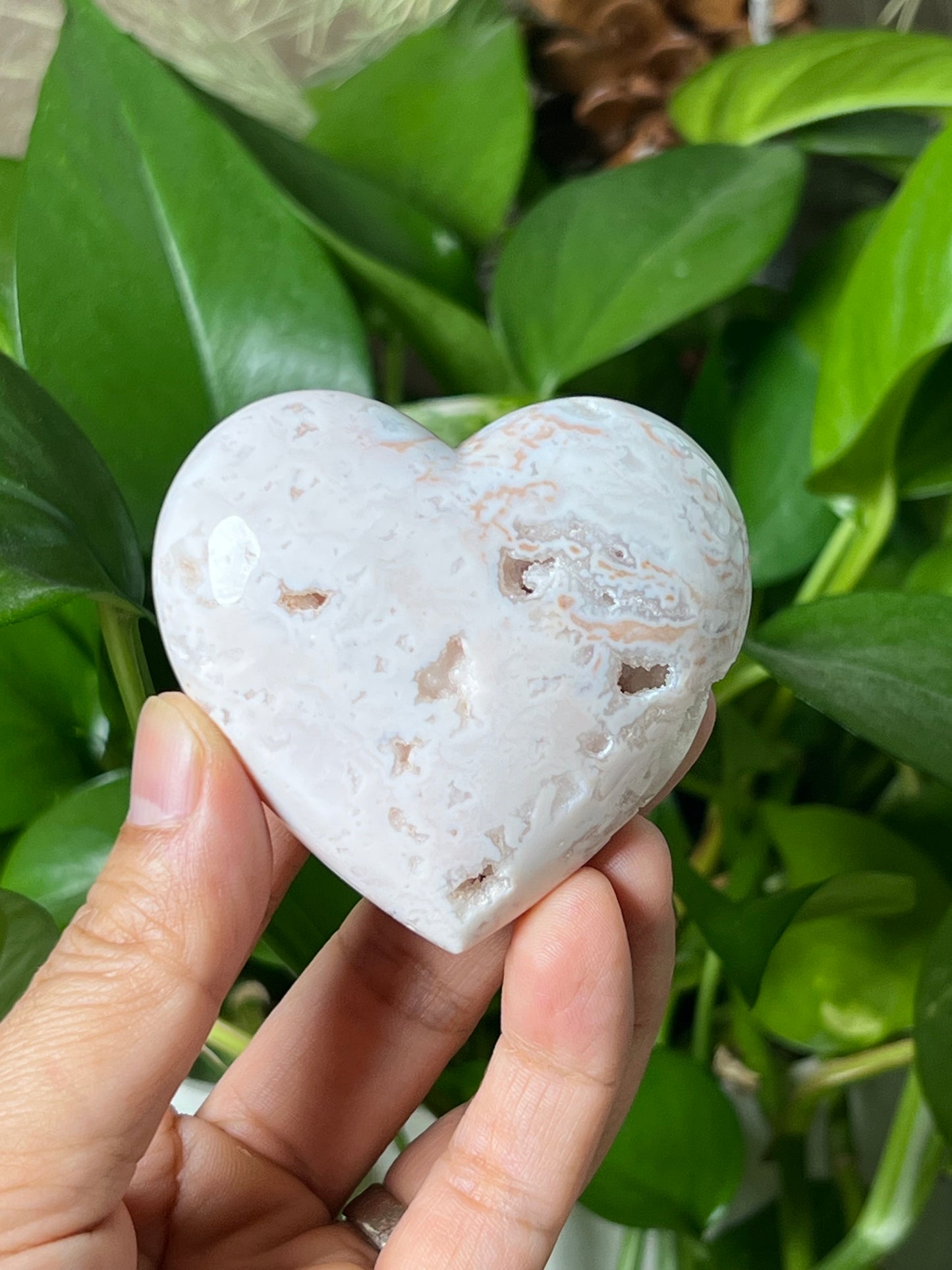 Pink Carnelian Heart