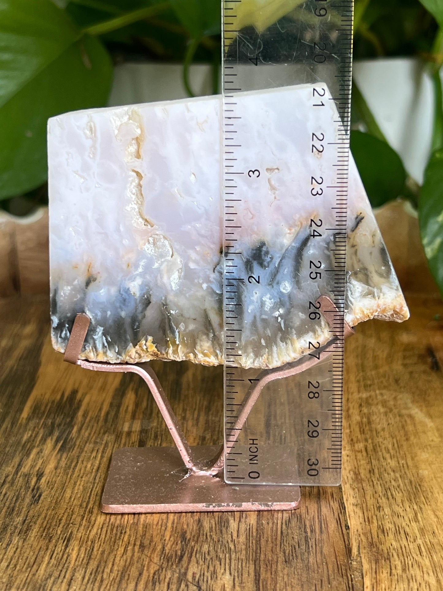 Rainbow Plume Agate Slab AS