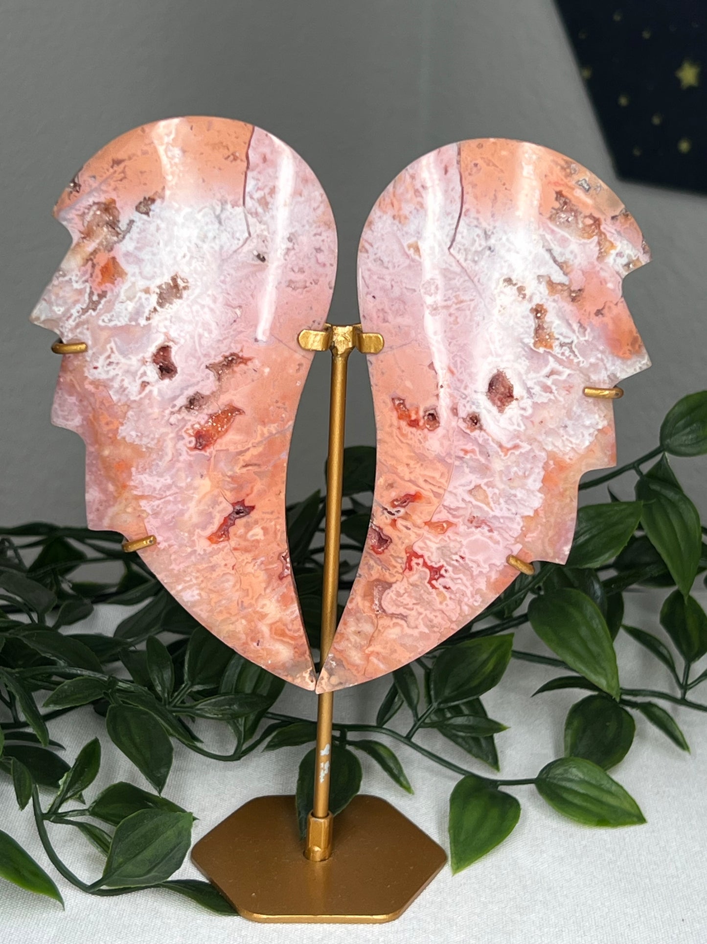 Pink Carnelian Wings