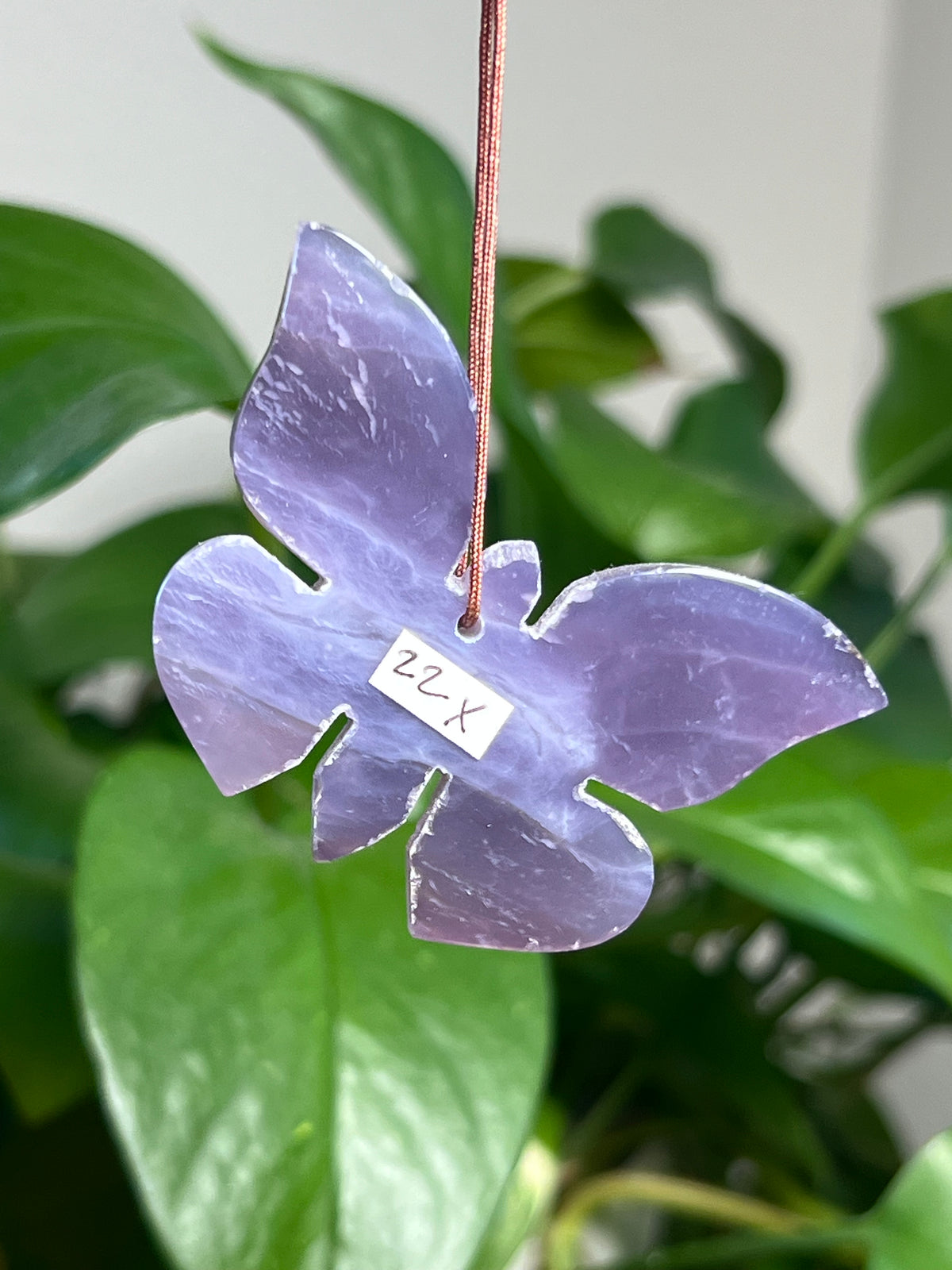 Purple Chalcedony Ornament Butterfly: X