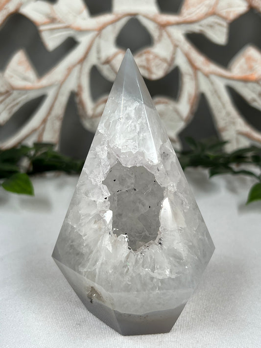 Brazilian Druzy Agate Tower