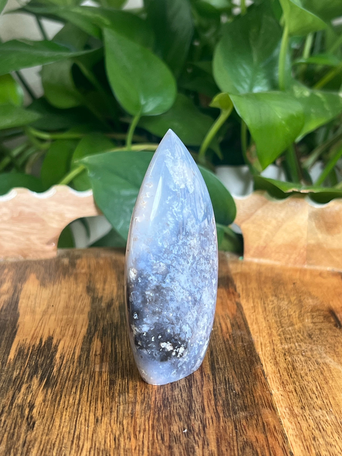 Blue Plume Agate Flame: NE