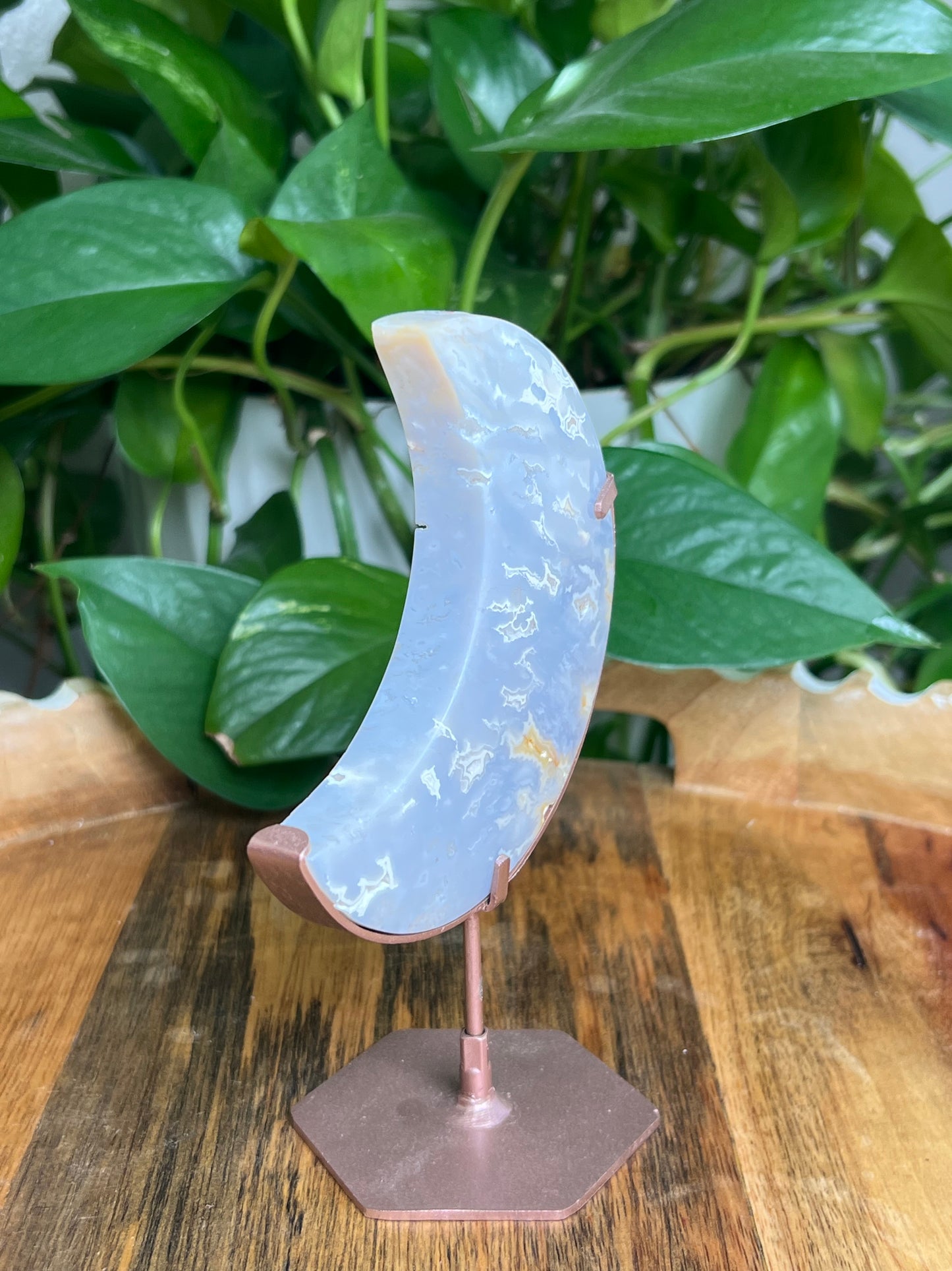 Winter Plume Agate Moon: PL