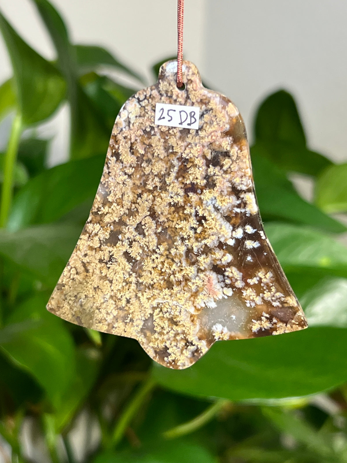 Scenic Moss Agate Bell Ornaments