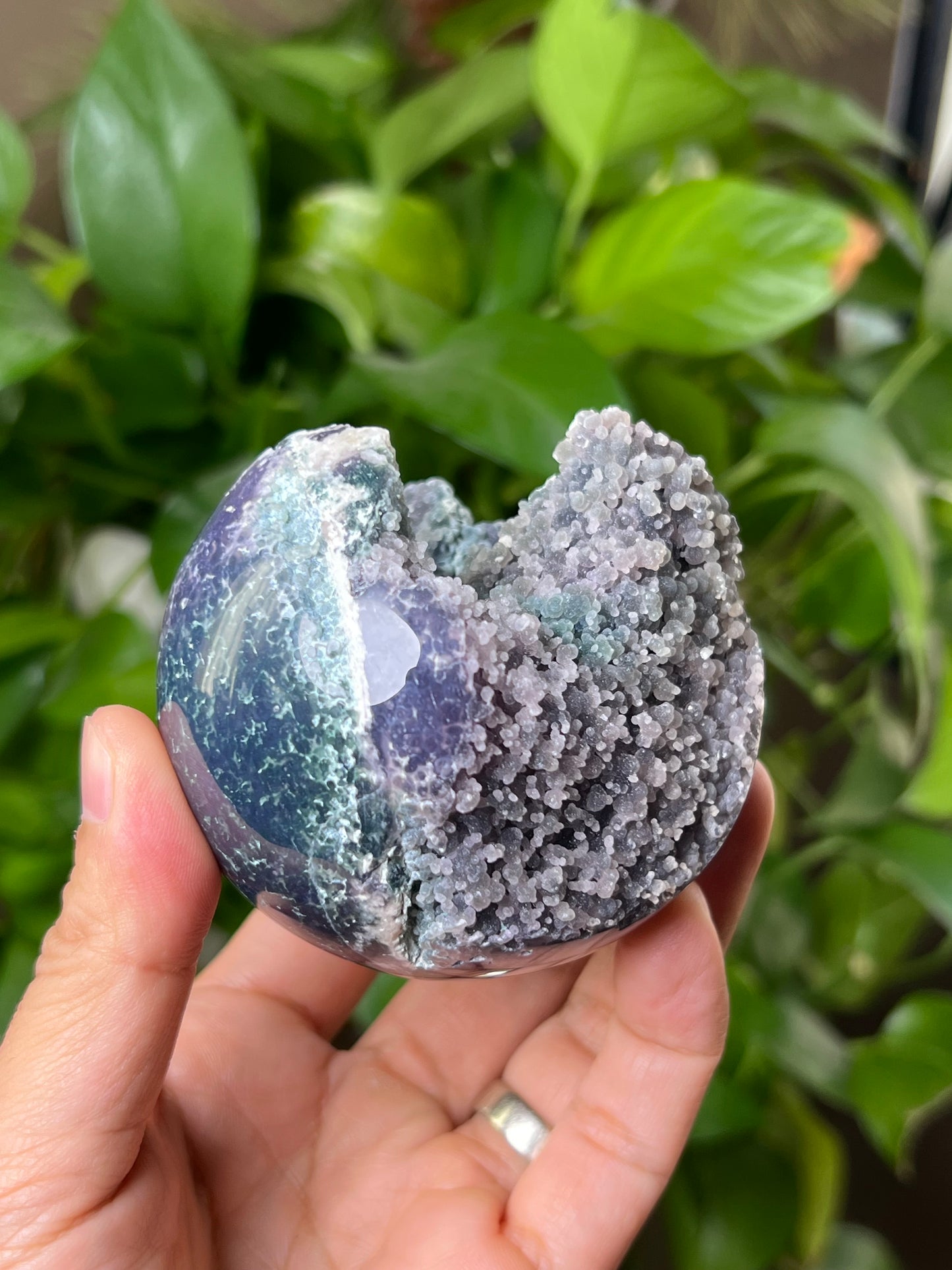 Grape Agate Sphere