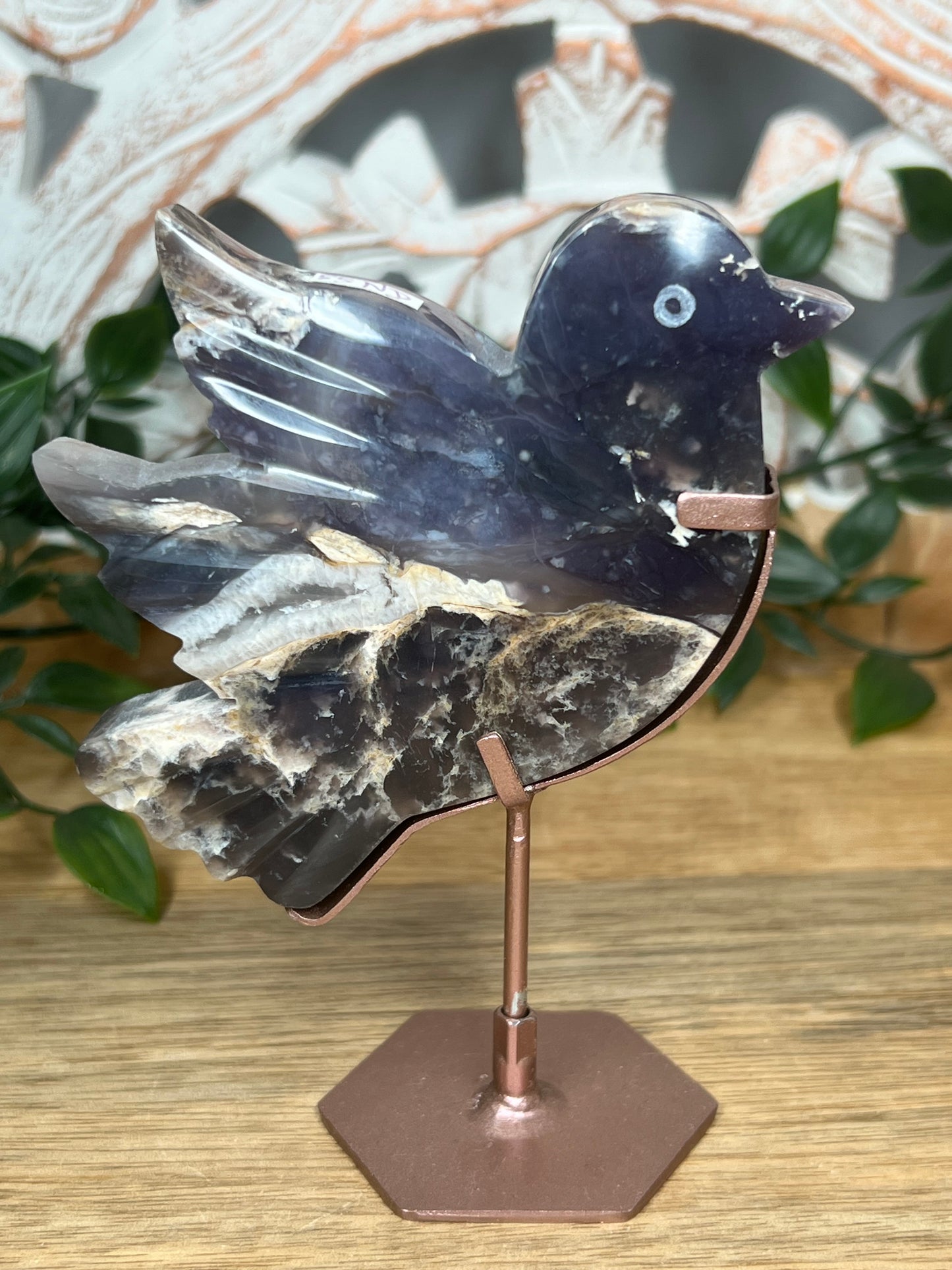 Purple Chalcedony Bird