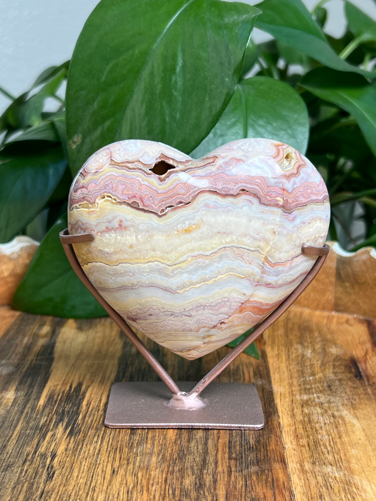 Crazy Lace Agate Heart: KL