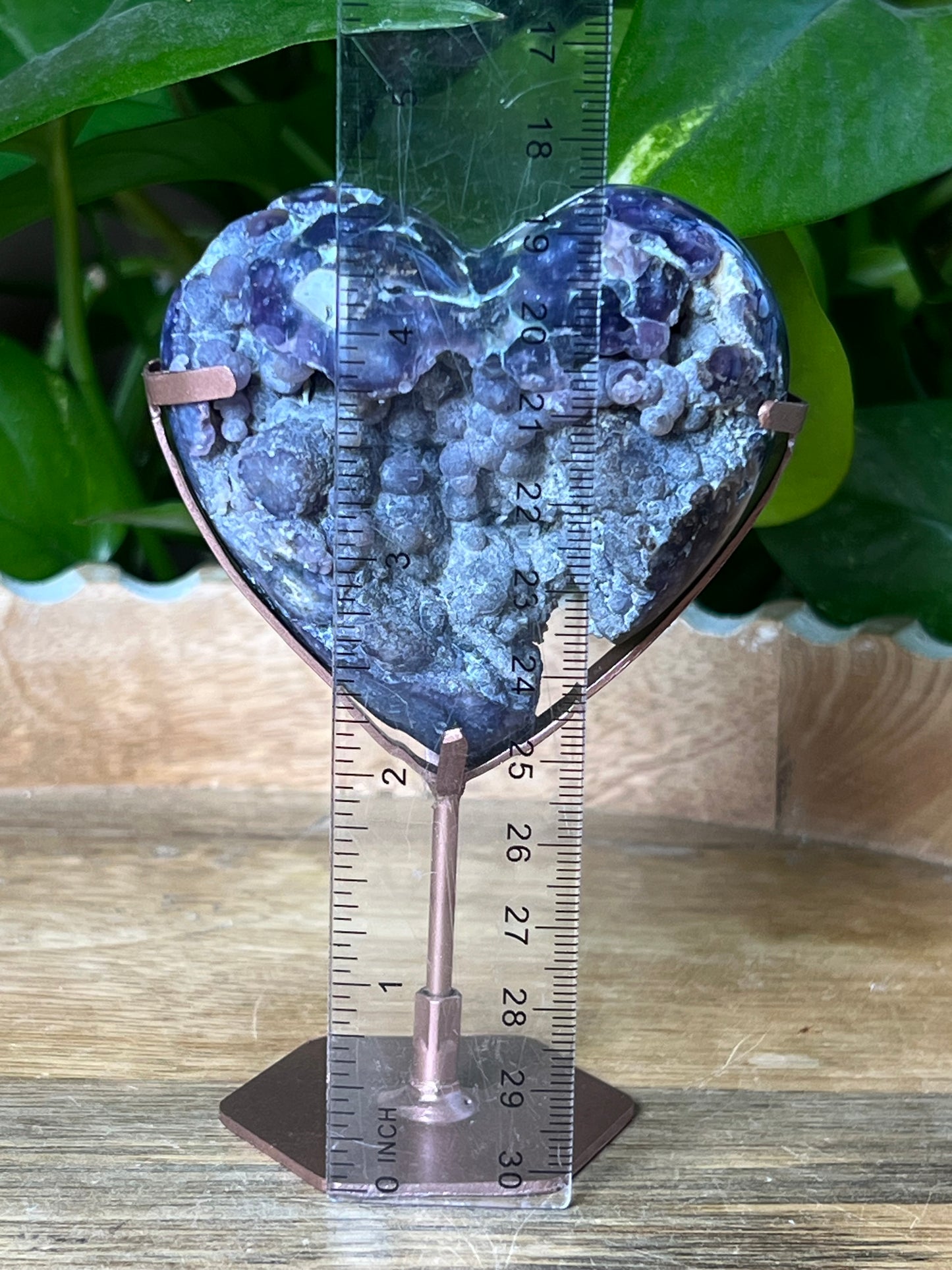 Grape Agate Heart