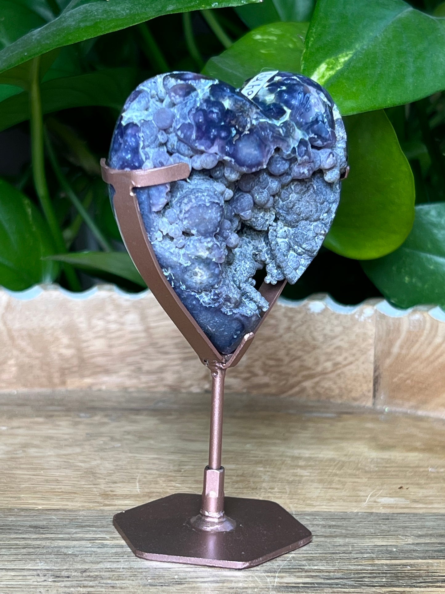 Grape Agate Heart