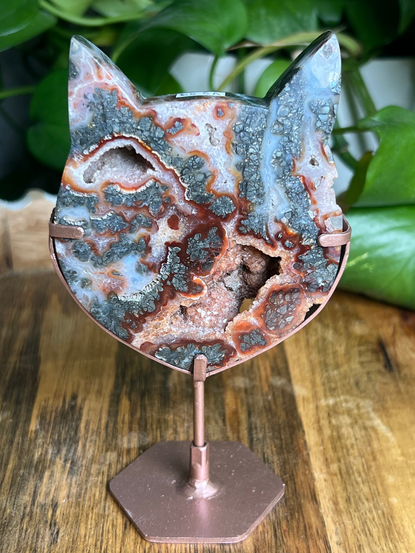 Marcasite Cat Head