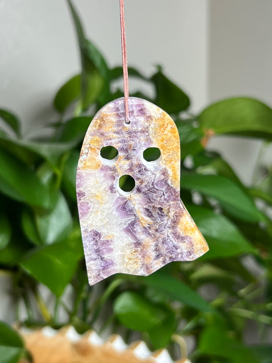 Indonesian Amethyst Ornament Ghost: AS