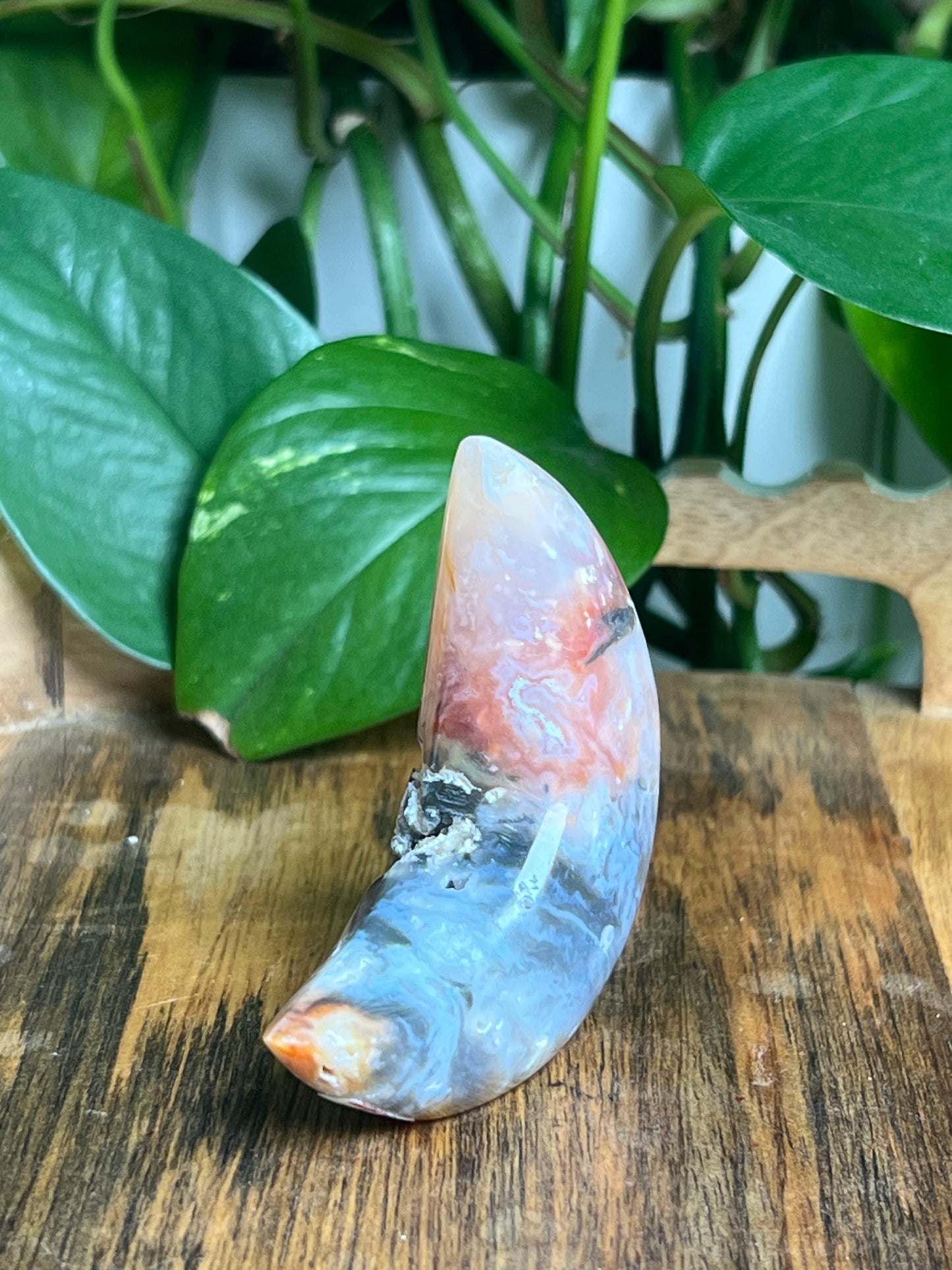 Rainbow Plume Agate Self-Standing: F